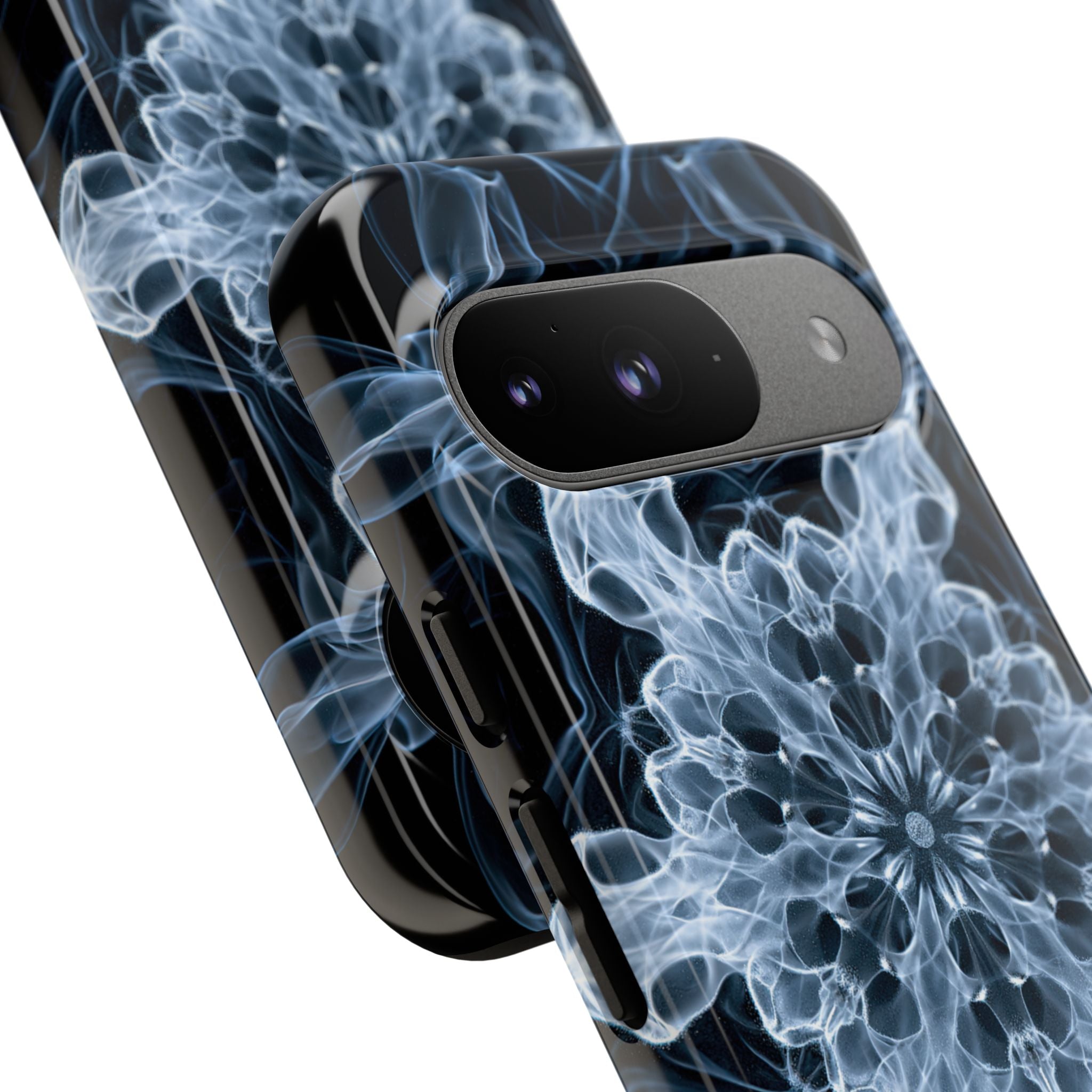 Blue Tough Phone Case for Google Pixel - Glacial Smoke Crown
