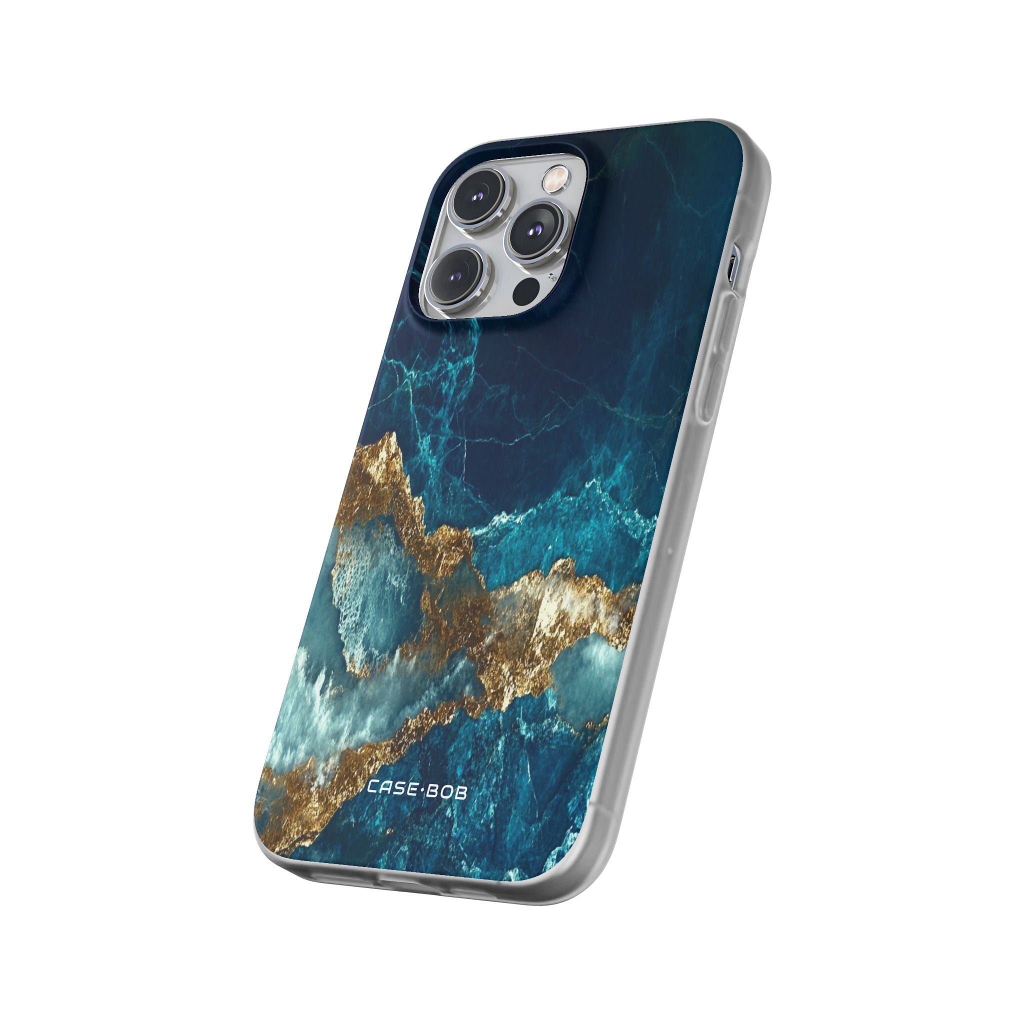 Jagged Gold Split iPhone 14 Pro Max Case - Soft