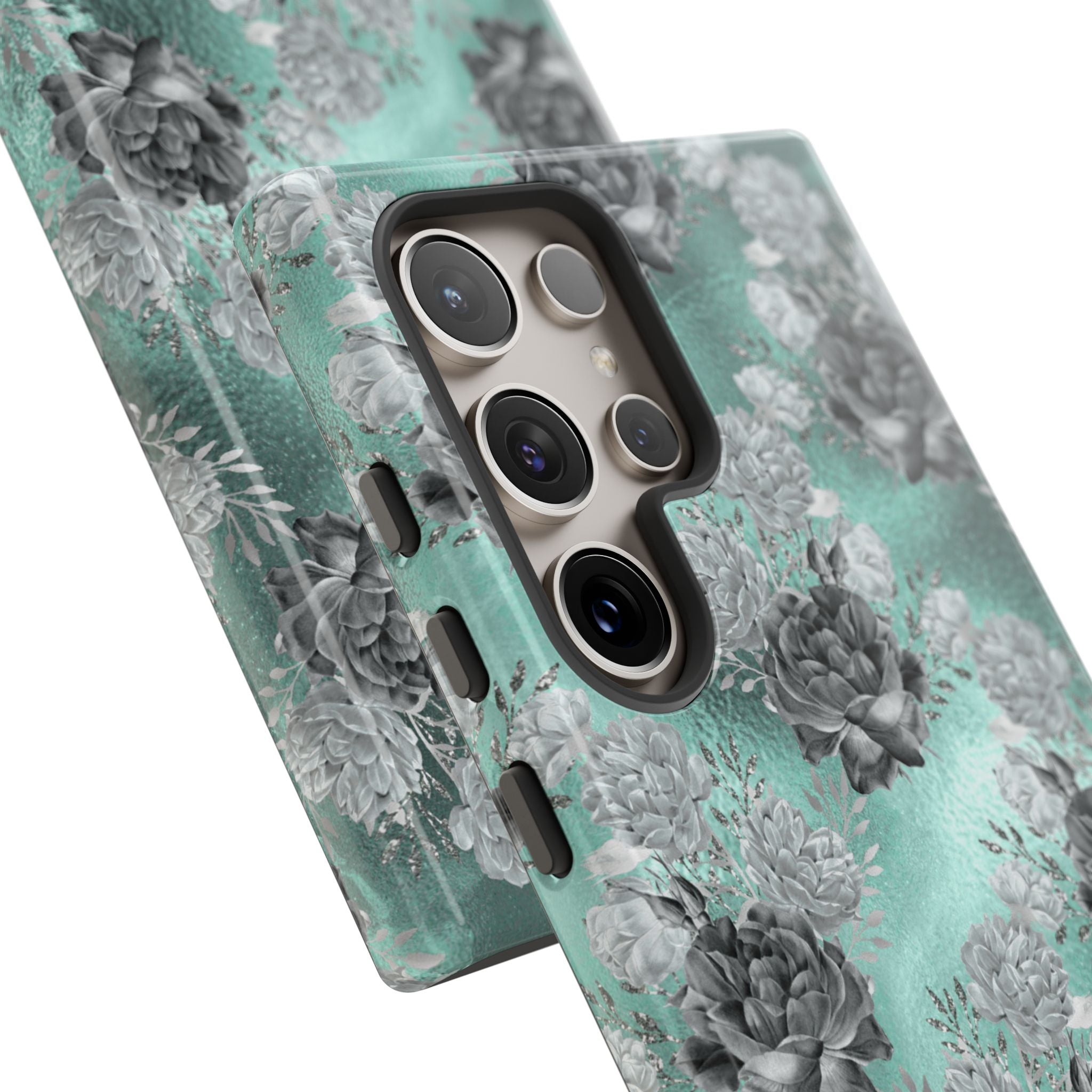 Frost Mint Floral · Tough Phone Case for Samsung