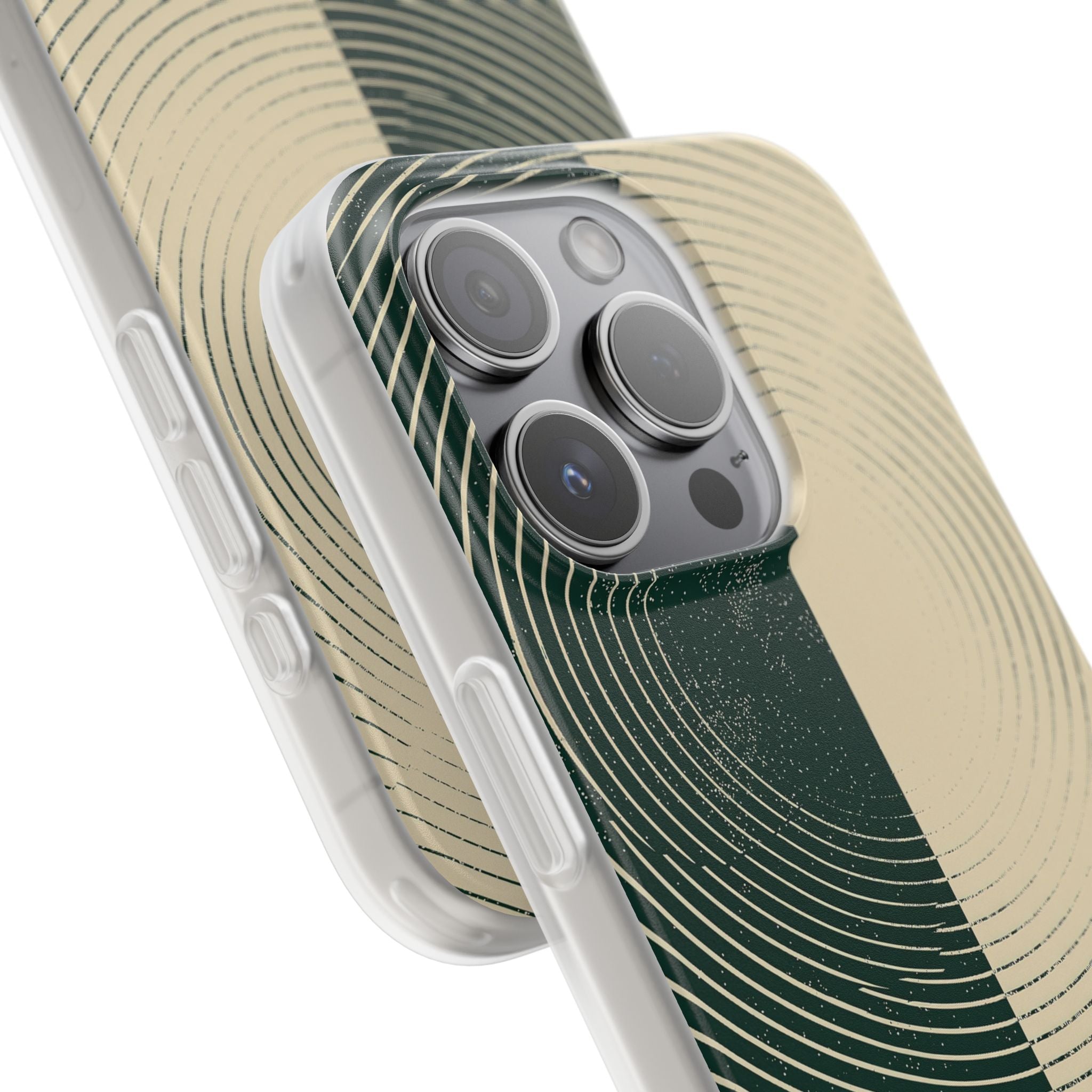 Green Lite Phone Case for iPhone - Evergreen Split Grain