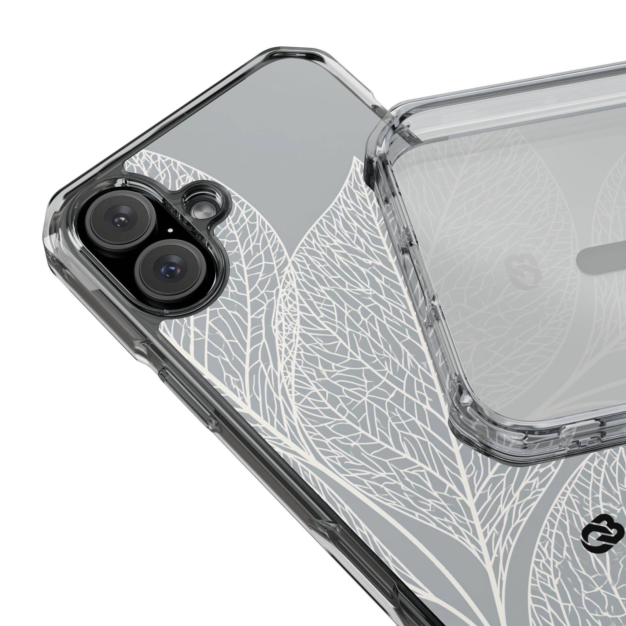 Grey Impact MagSafe Phone Case for iPhone - Frosted Ash Veins