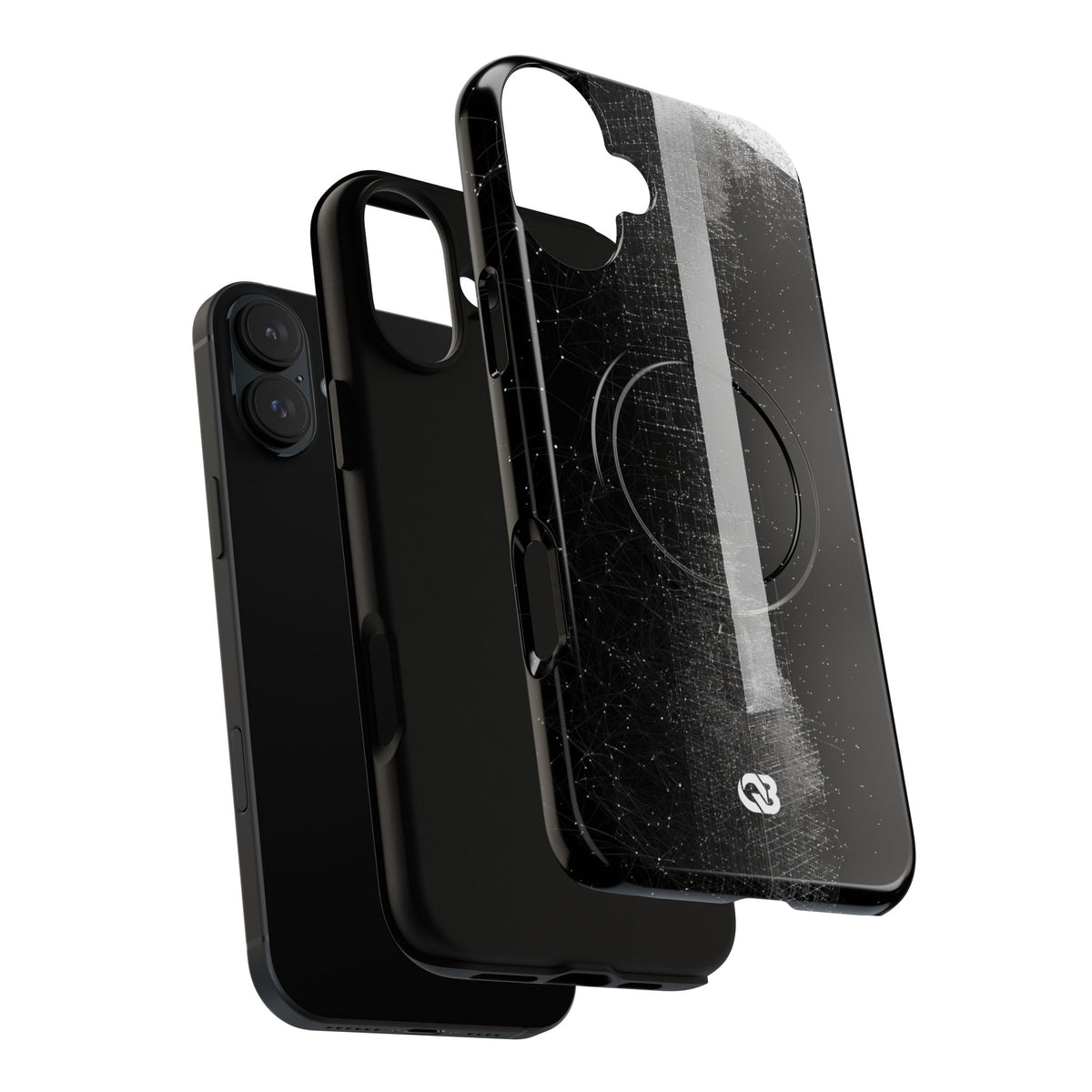 Black Tough 2.0 Magsafe Phone Case for iPhone - Vector Core Monolith