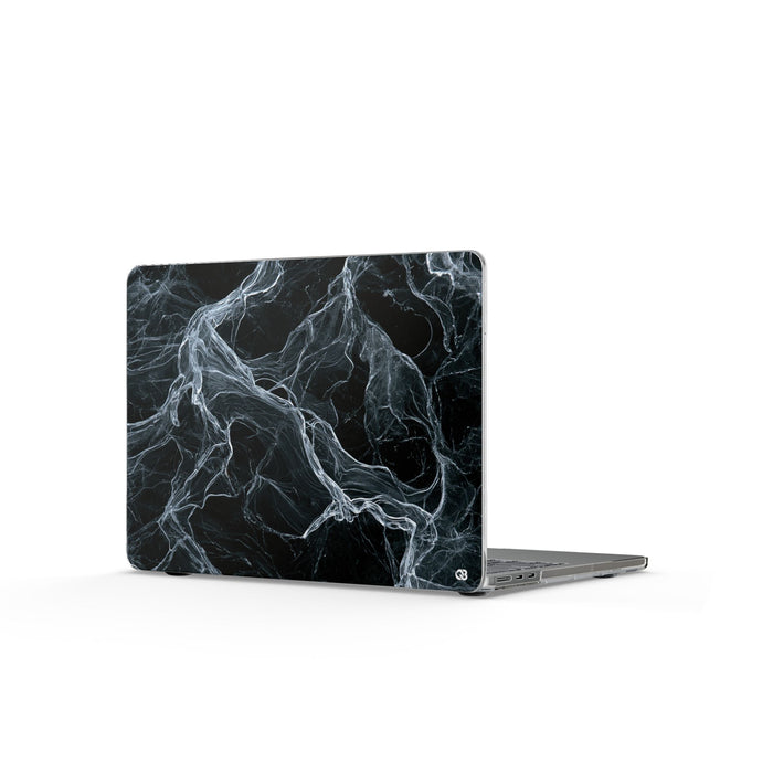Arctic Gossamer · Clear Hard Case for MacBook · Black