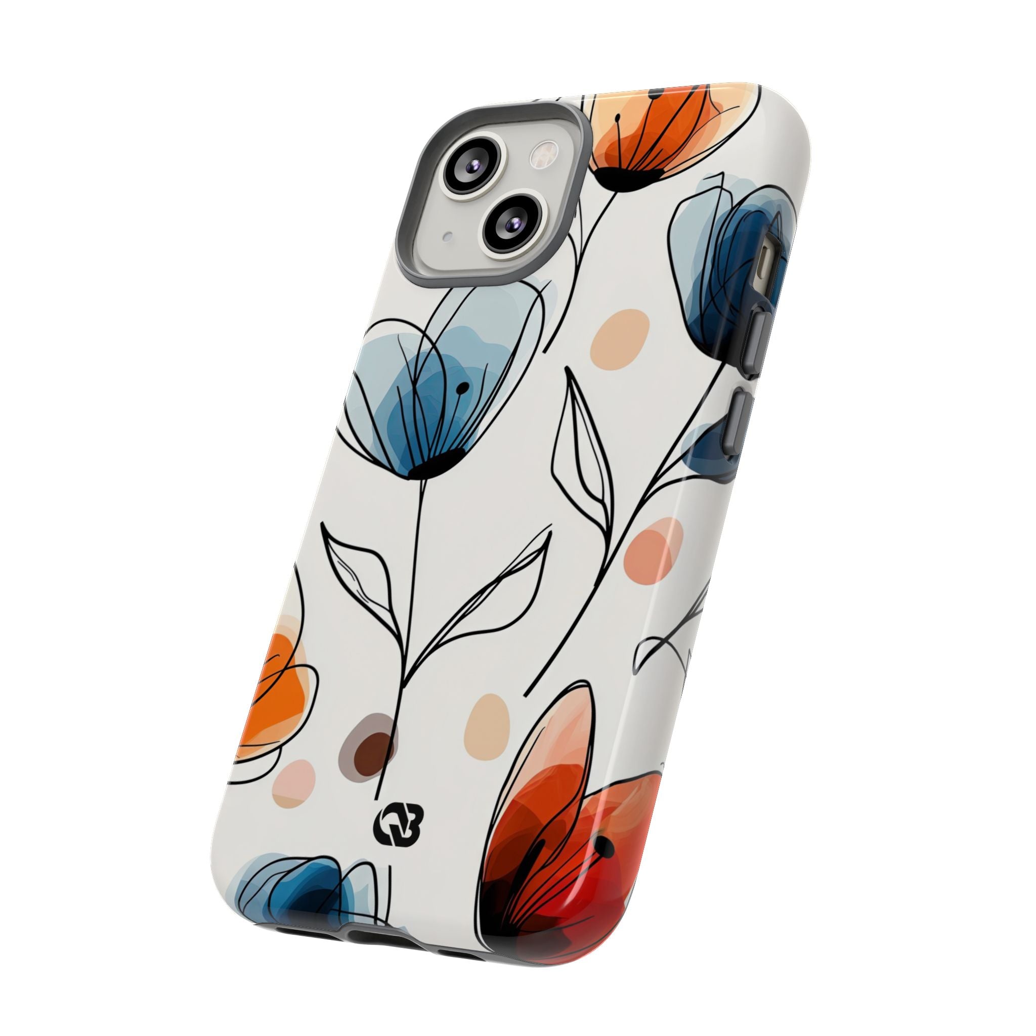 Ink Watercolor Tulips · Tough Phone Case for iPhone