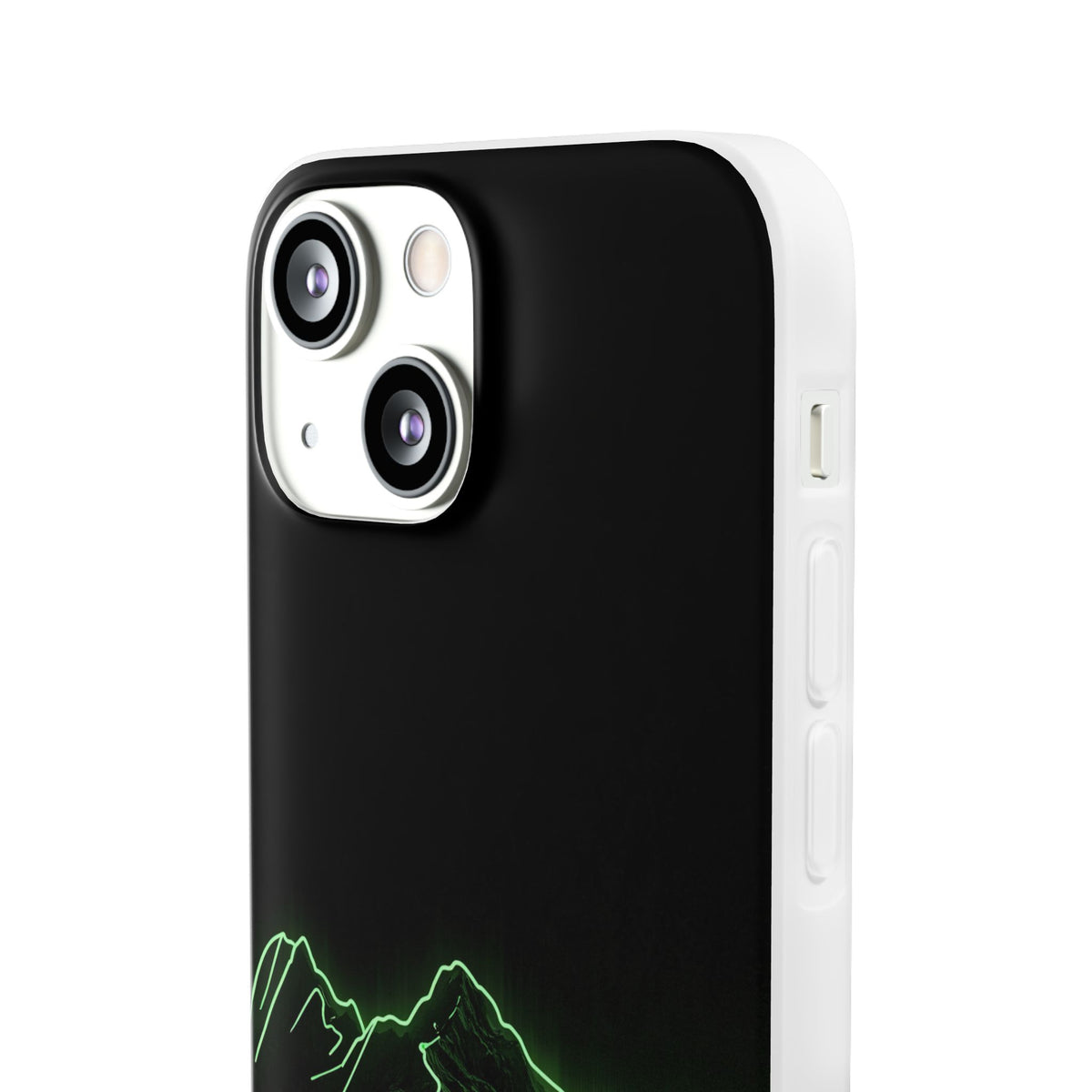Nordic Mountain Contour · Lite Phone Case for iPhone · Black