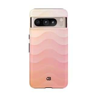 Blush Horizon Waves · Tough Phone Case for Pixel · Pink