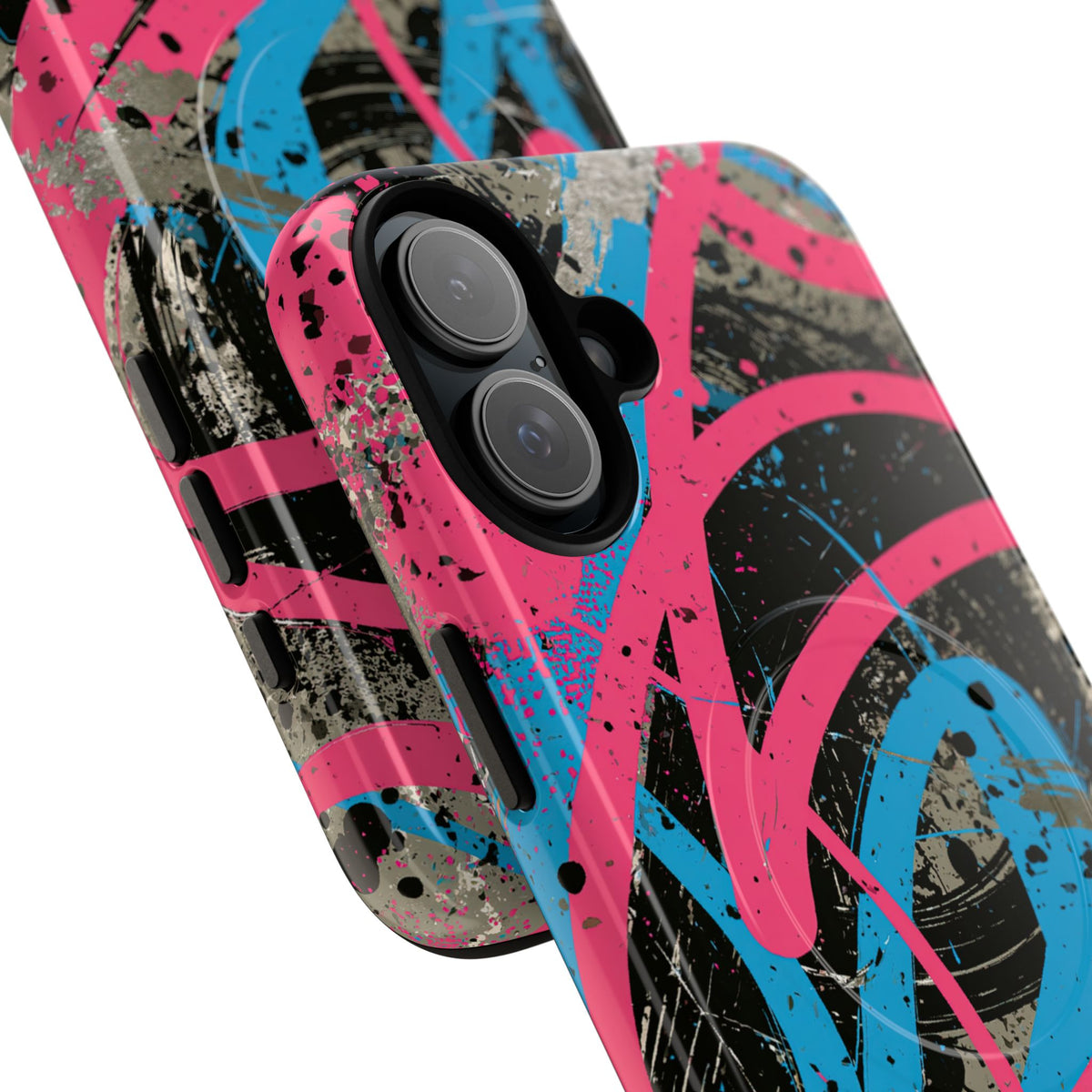 Cyber Splatter Flow · Tough 2.0 Magnetic Phone Case for iPhone · Pink