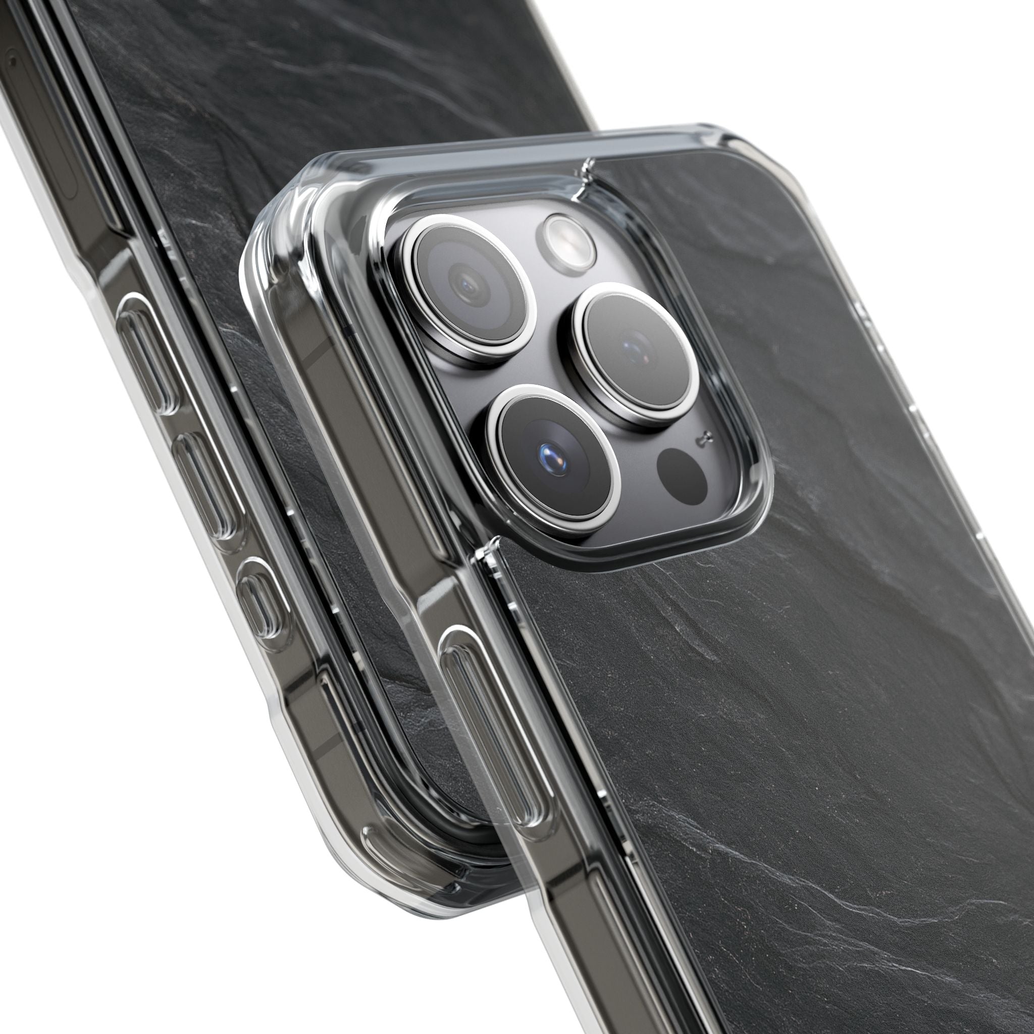 Black Impact MagSafe Phone Case for iPhone - Midnight Slate Ridge