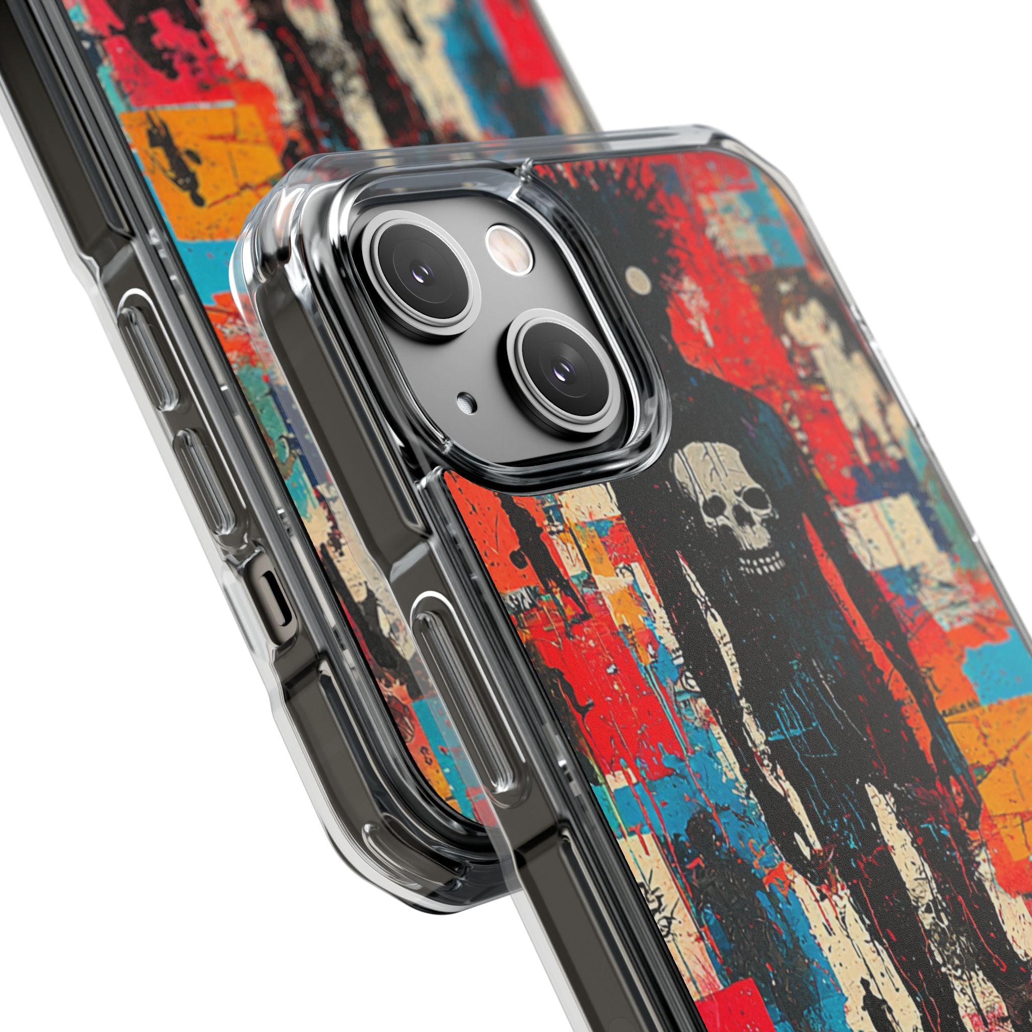 Spiky Skull Silhouette iPhone 14 Case - Impact