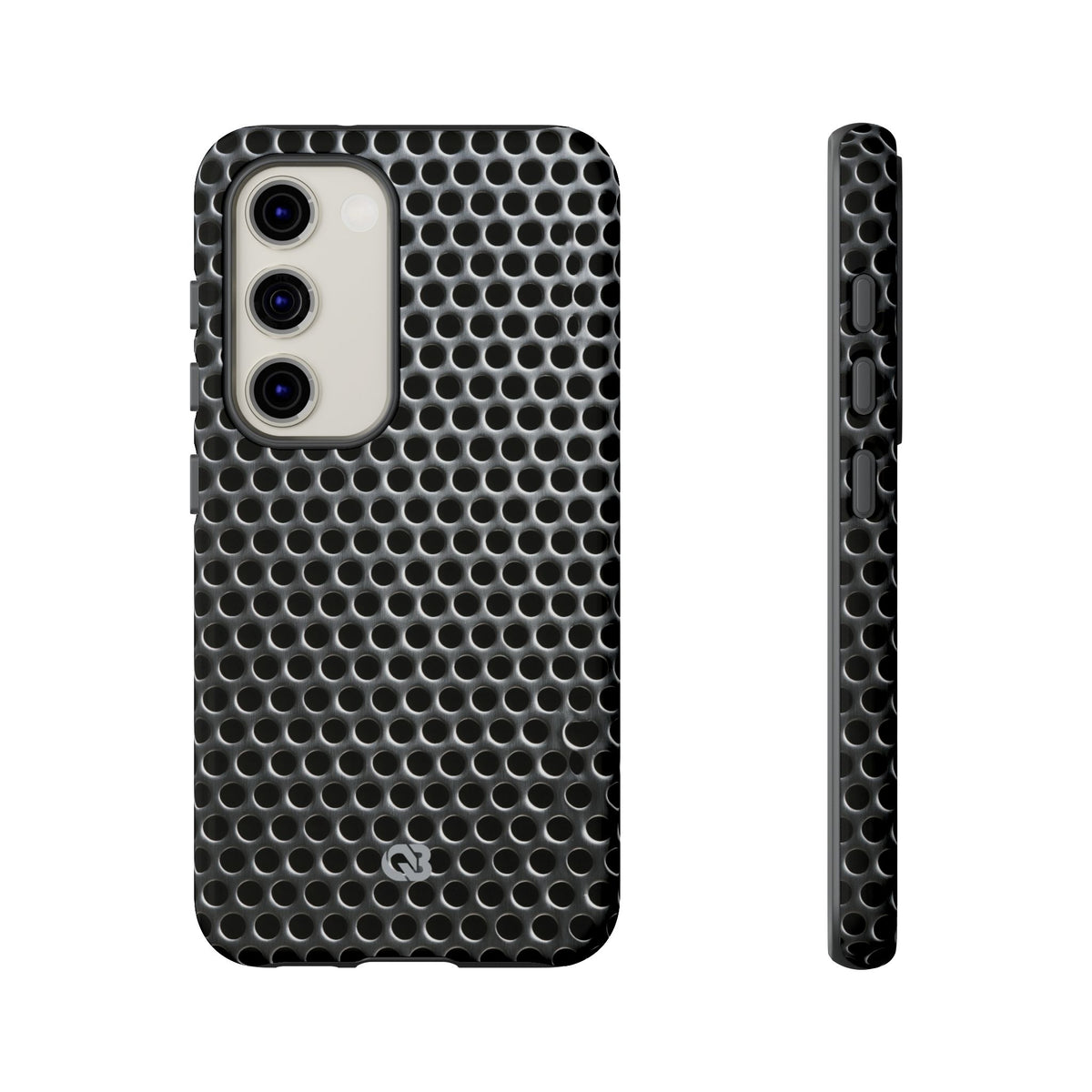 Silver Tough Phone Case for Samsung - Brutalist Steel Mesh