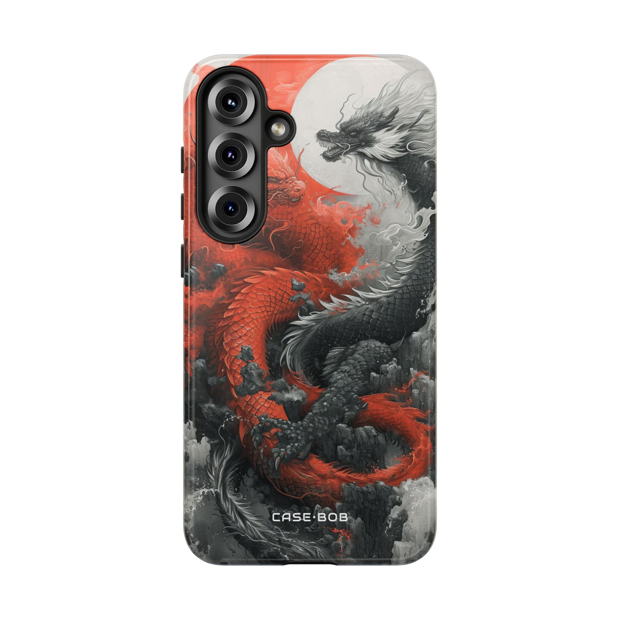 Twin Dragons Crimson Samsung S25 Plus Case - Tough