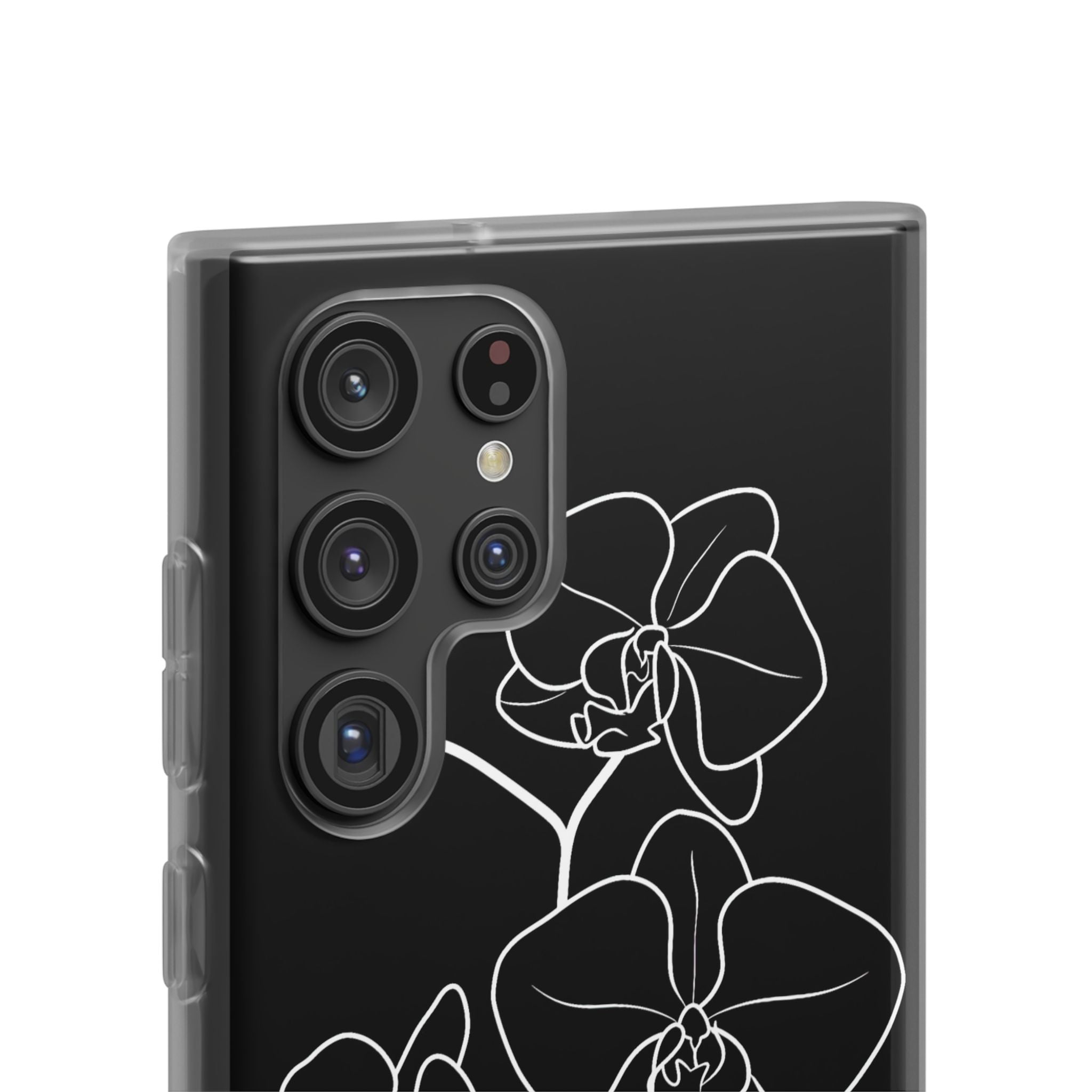 Black Lite Phone Case for Samsung - Noir Alabaster Orchid
