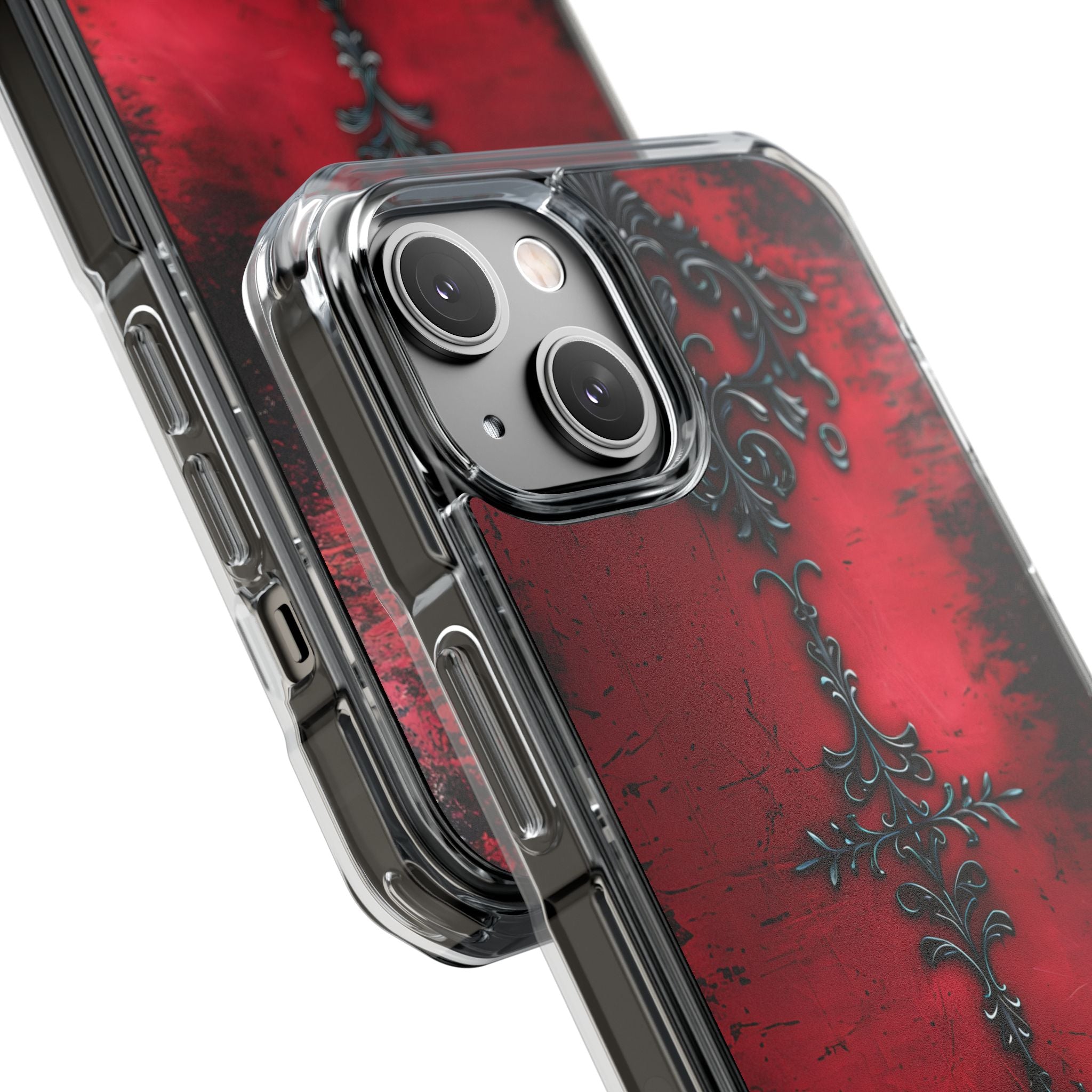 Crimson Gothic Filigree · Impact Phone Case for iPhone · Magsafe
