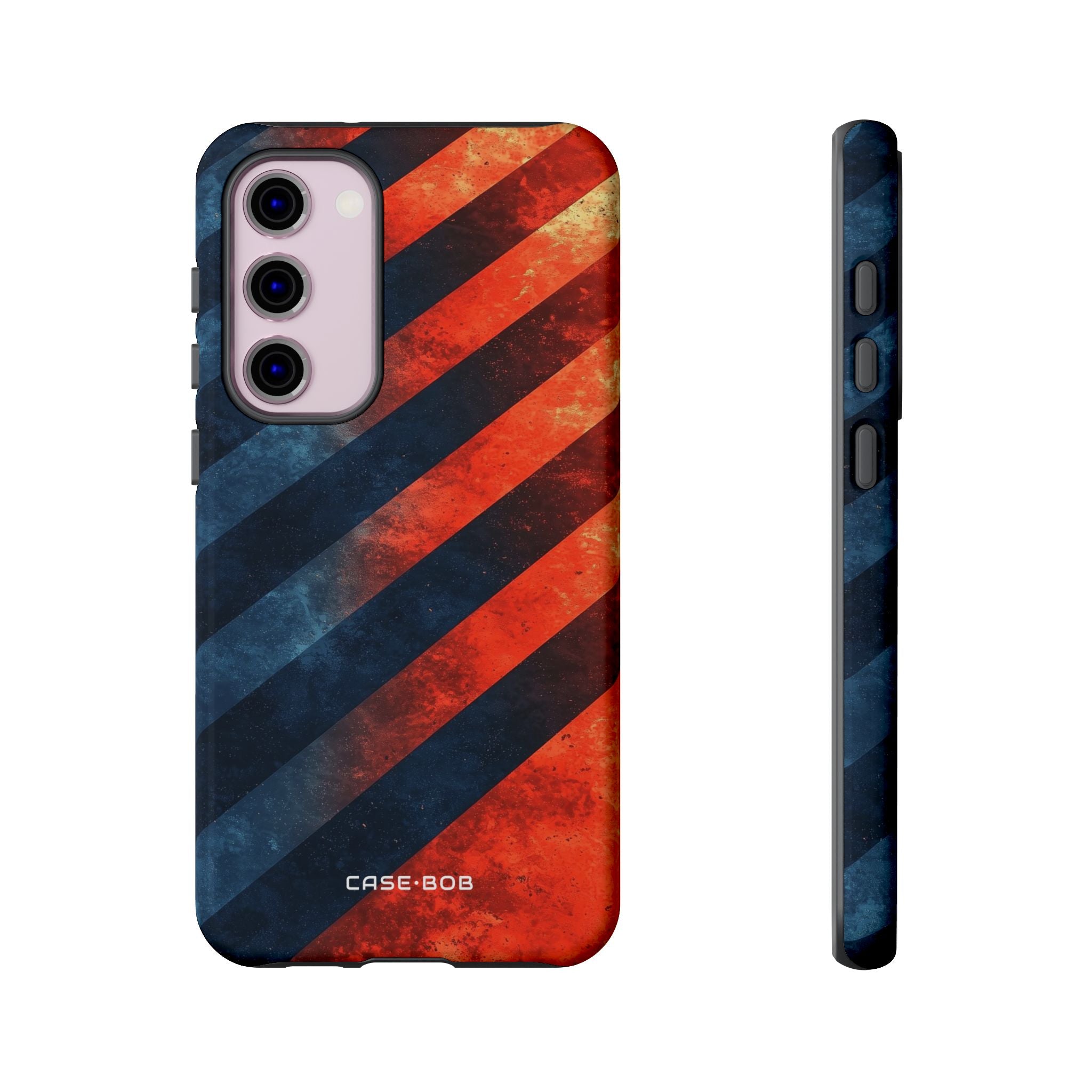 Diagonale Streifen Blaze Samsung S23 Plus Case - Tough