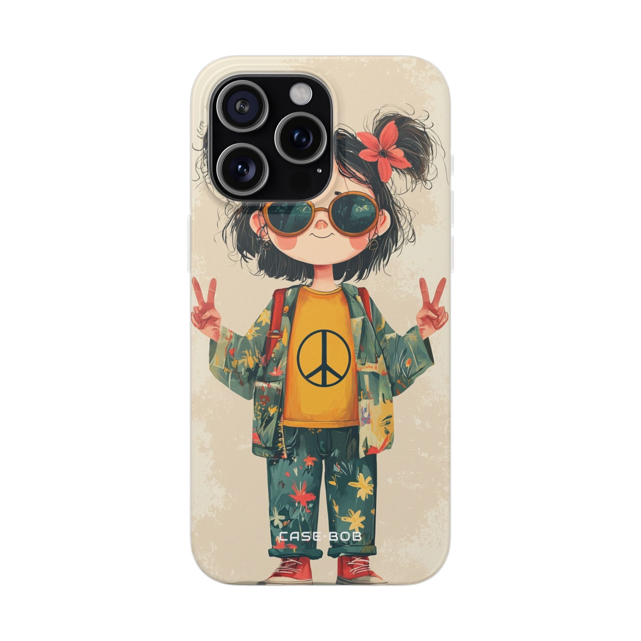 Peace Pigtails iPhone 15 Pro Max Case - Soft