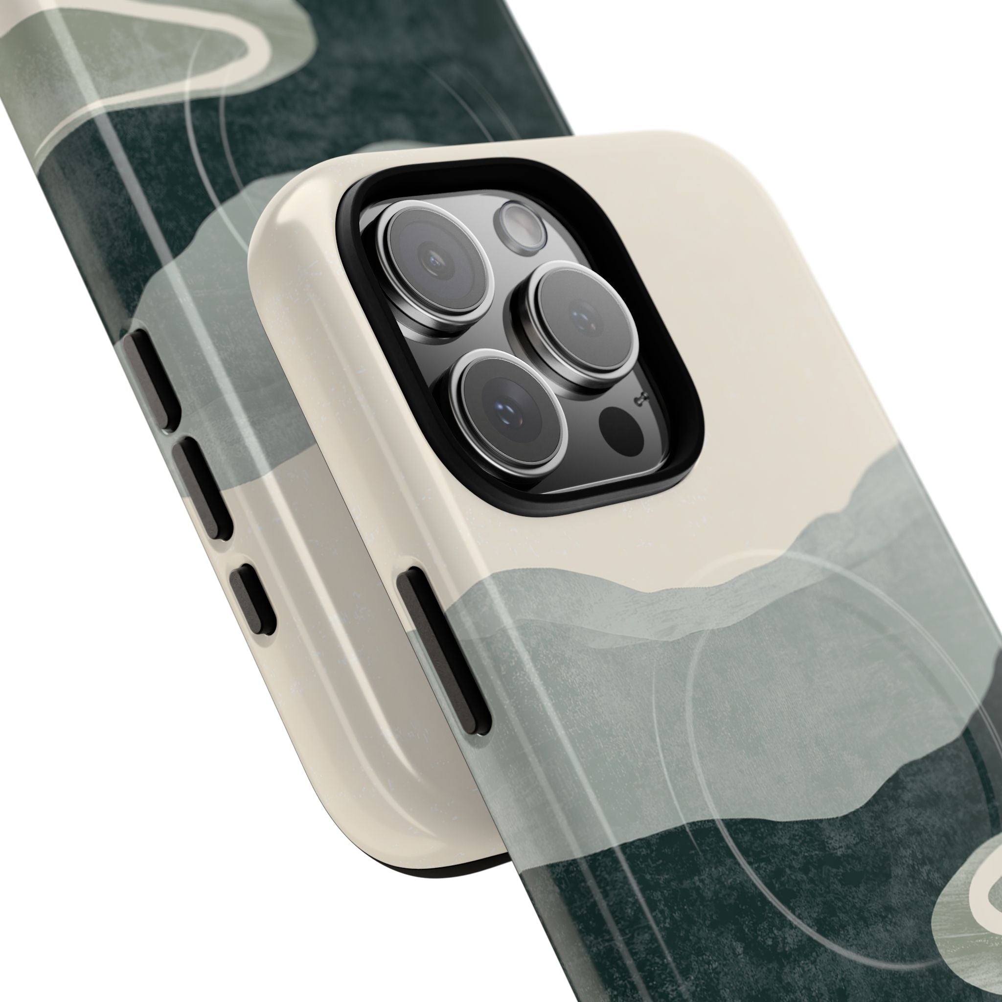 Green Tough 2.0 Magsafe Phone Case for iPhone - Misty Sage Valley