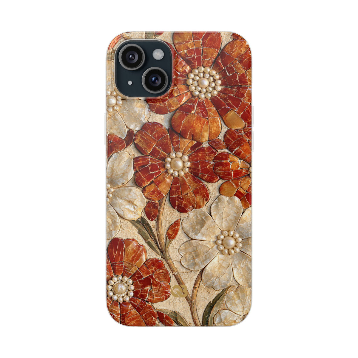 Carnelian Pearl Bloom · Lite Phone Case for iPhone · Orange