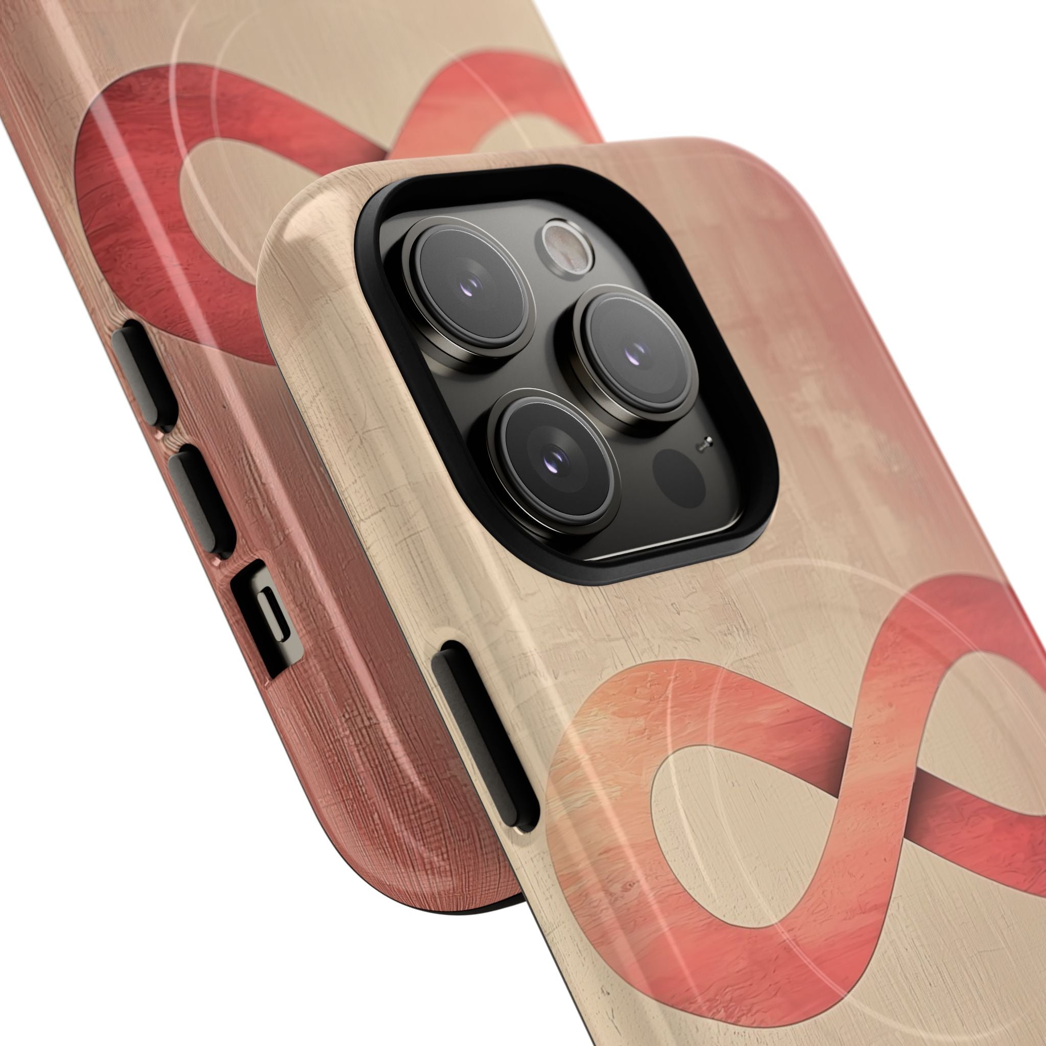 Terracotta Infinity Stroke · Tough+ Magsafe