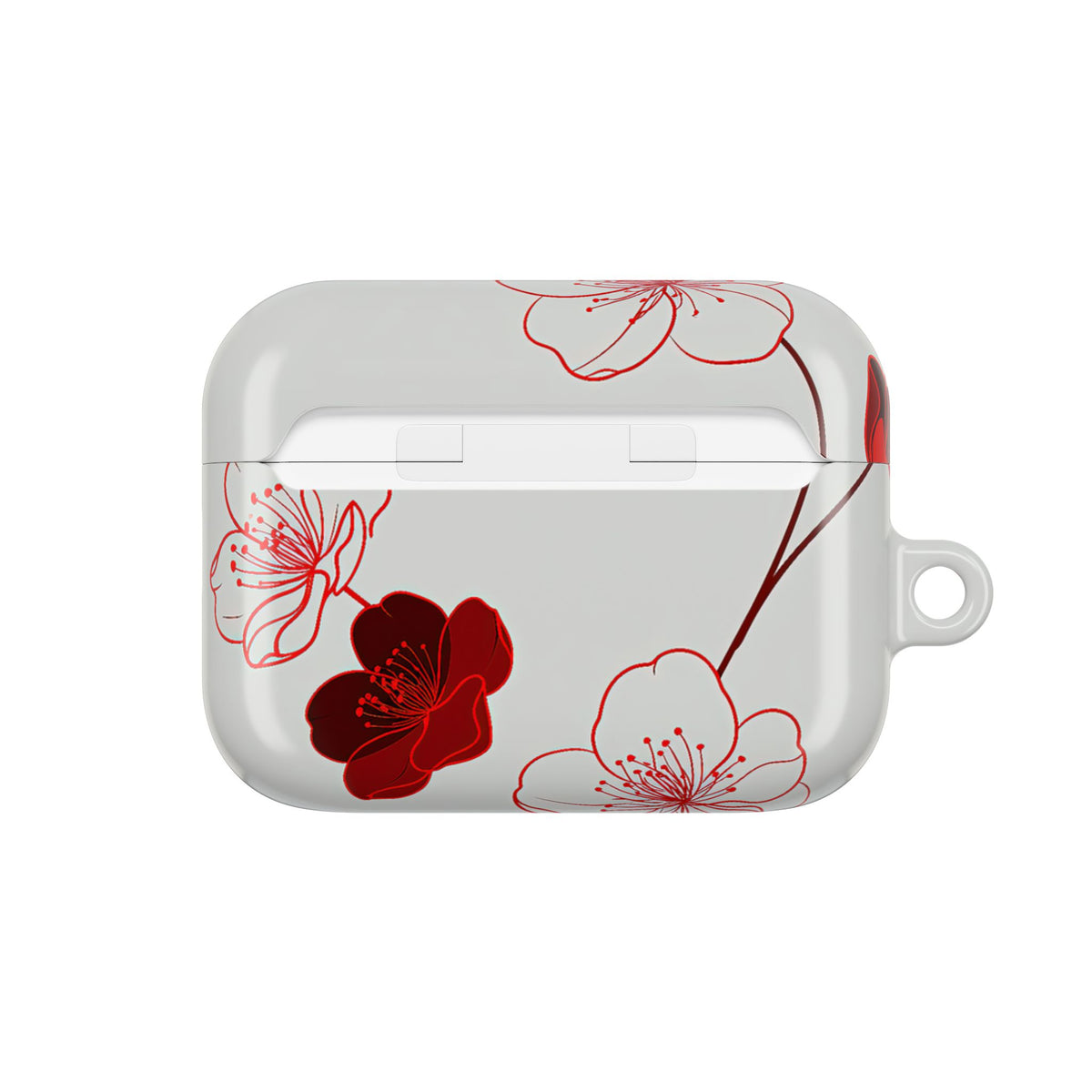 Crimson Sakura Blossom · Hard Case for AirPods & AirPods Pro · Red