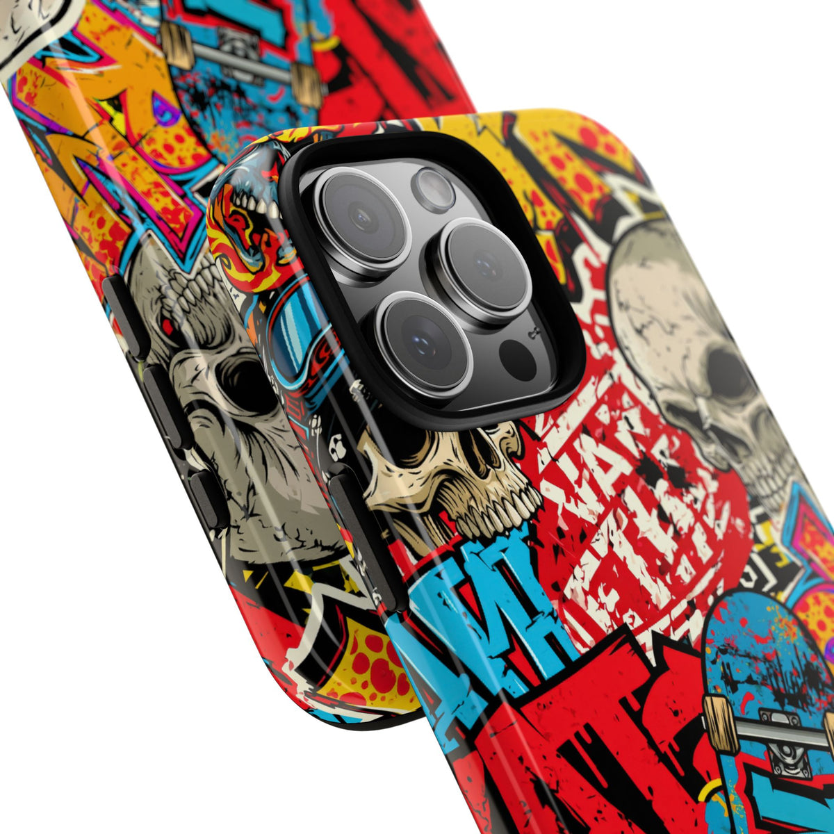 Skate Skull Riot · Tough Phone Case for iPhone · Red