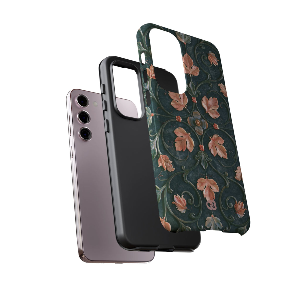 Florentine Rose Arabesque · Tough Phone Case for Samsung · Green