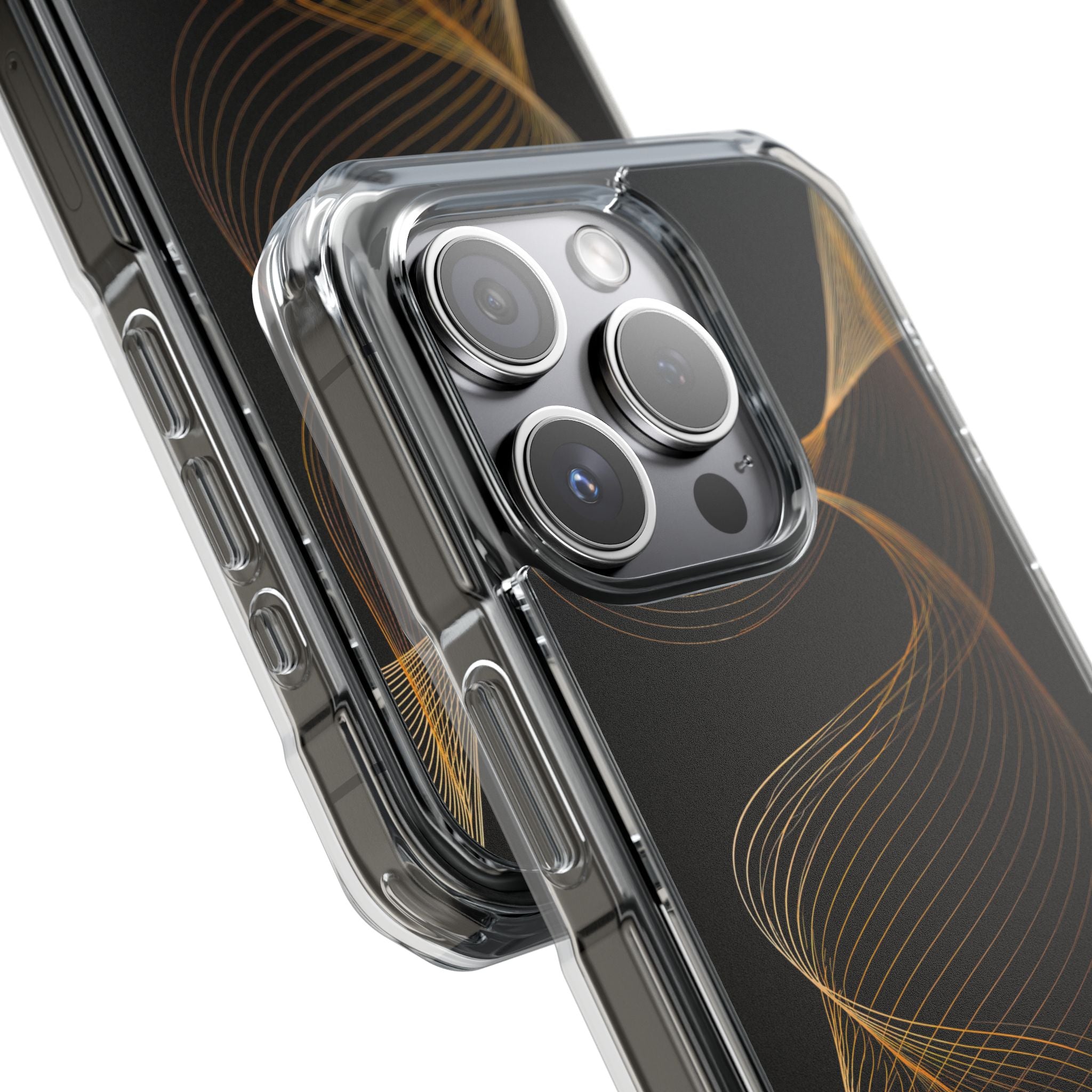 Gold Impact MagSafe Phone Case for iPhone - Burnished Bronze Helix
