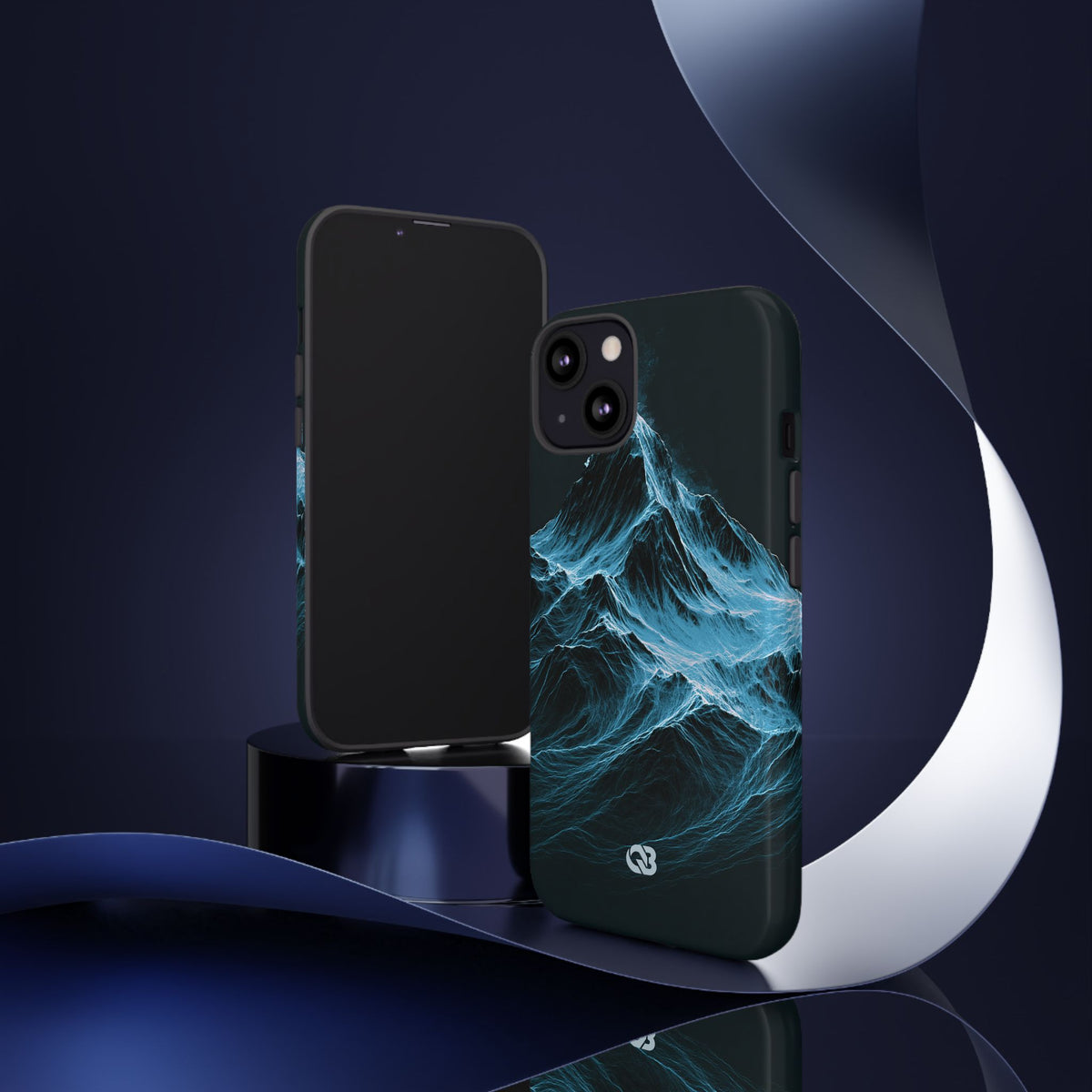 Nordic Frost Peak · Tough Phone Case for iPhone · Blue