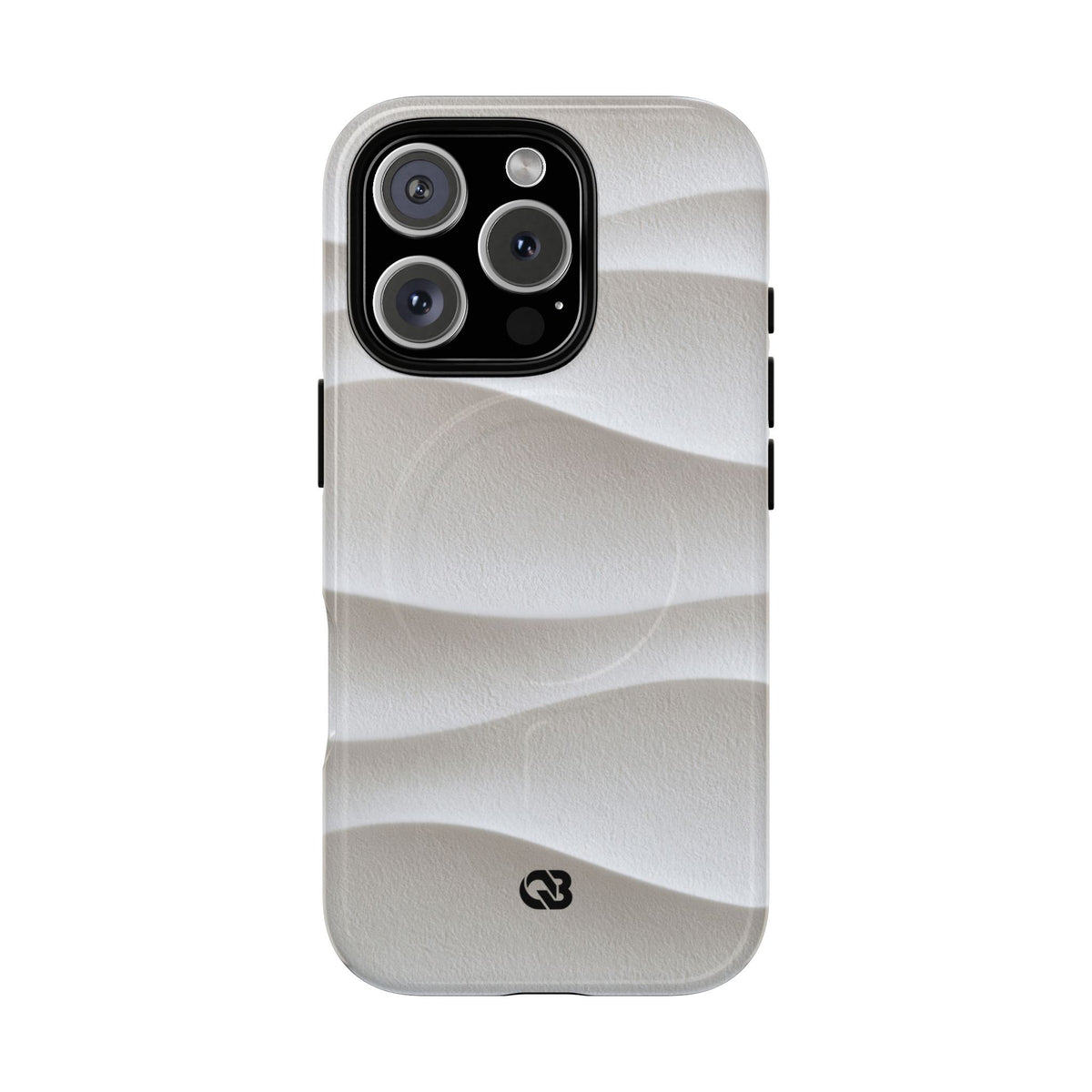 White Tough 2.0 Magsafe Phone Case for iPhone - Arctic Flow Ridges
