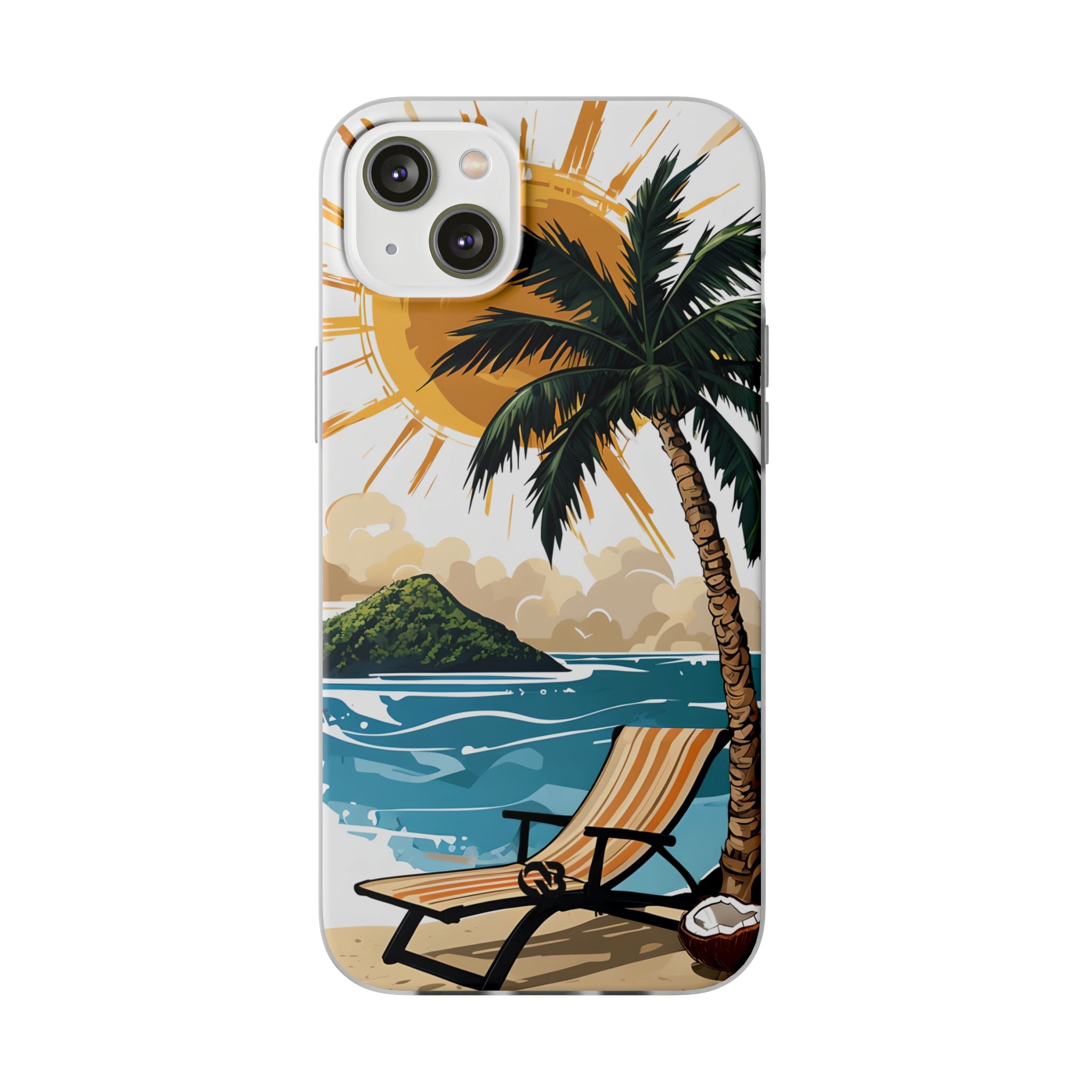 Radiant Coast Solitude · Soft Custodia per iPhone