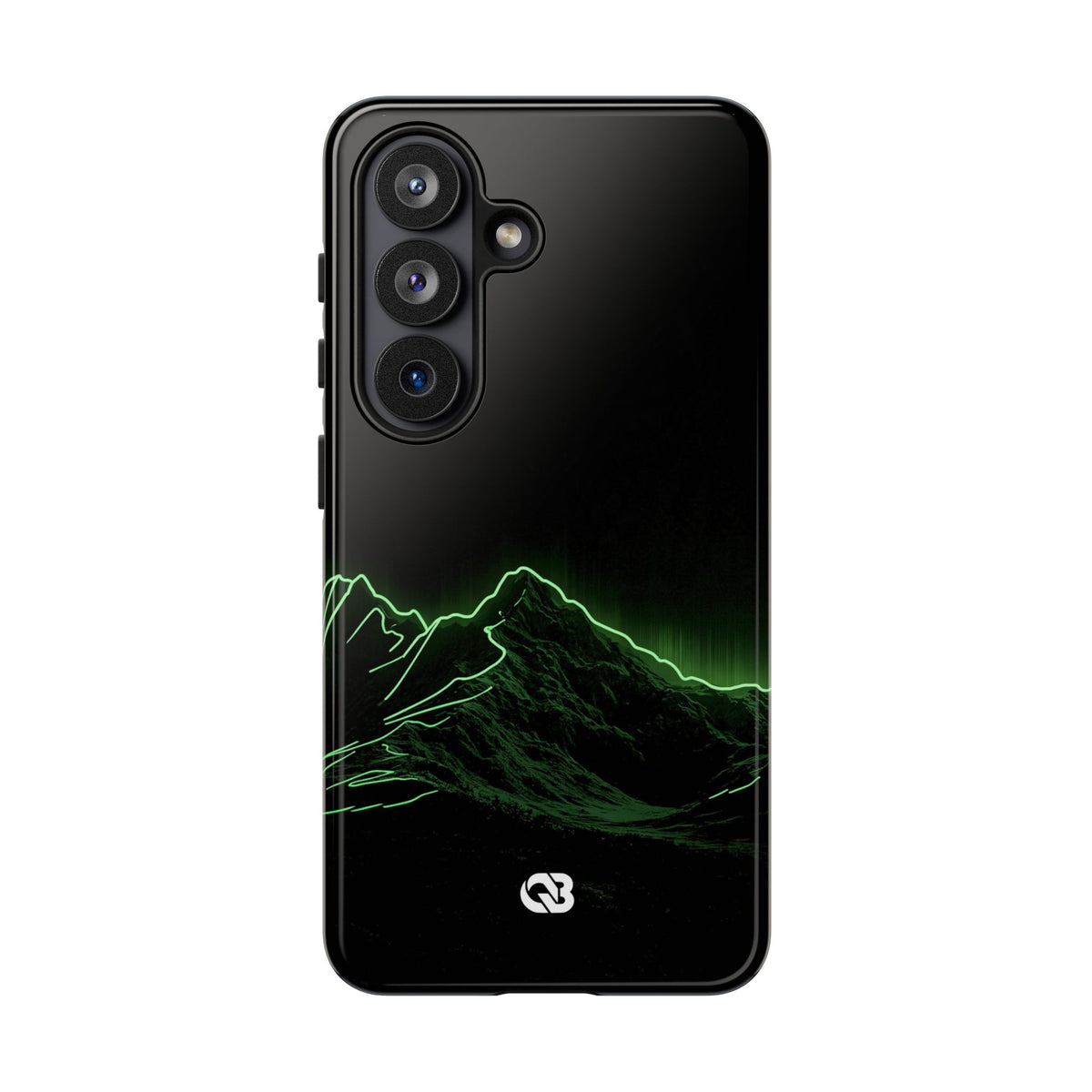 Nordic Mountain Contour · Tough Phone Case for Samsung · Black