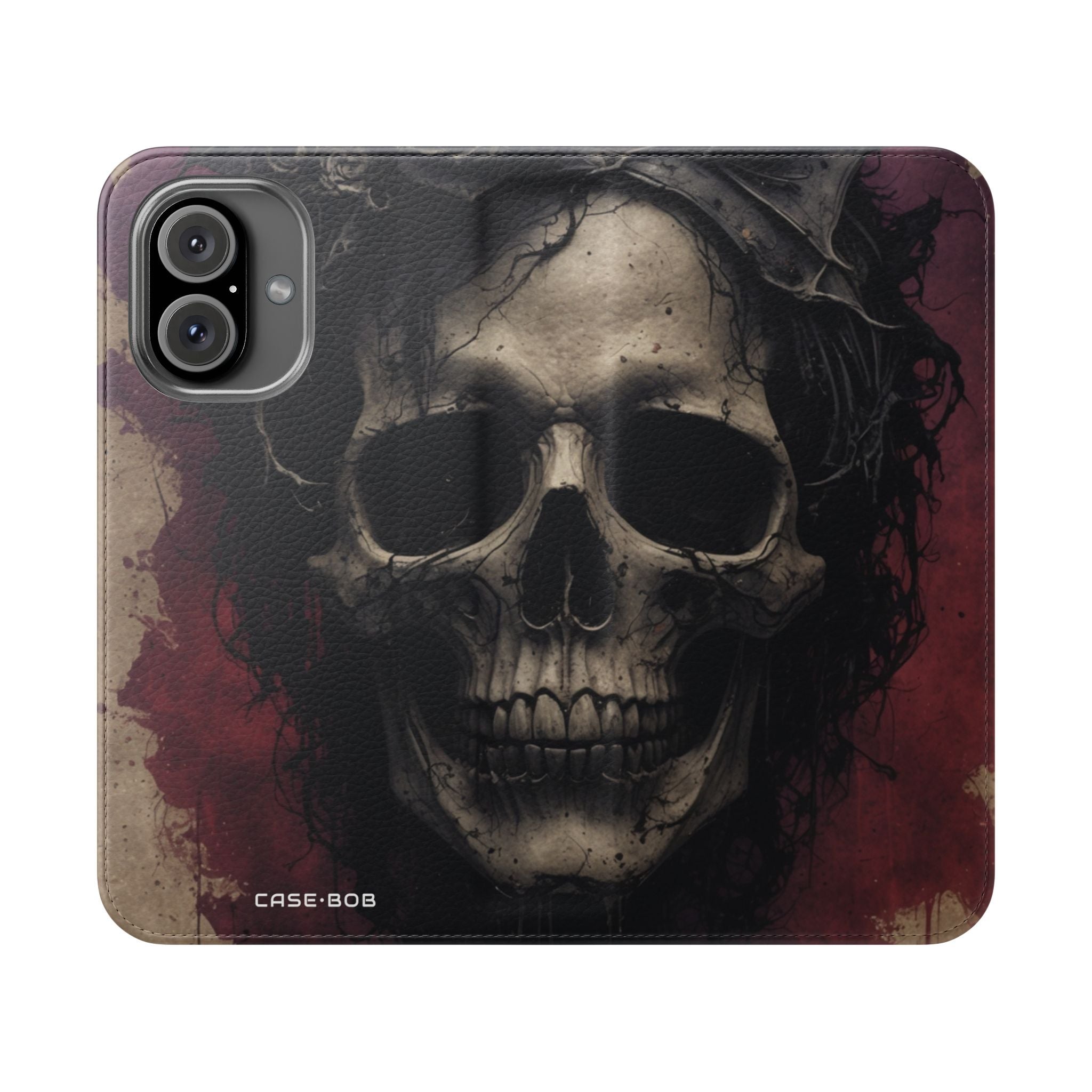 Winged Skull Rose - iPhone 16 Case - Wallet