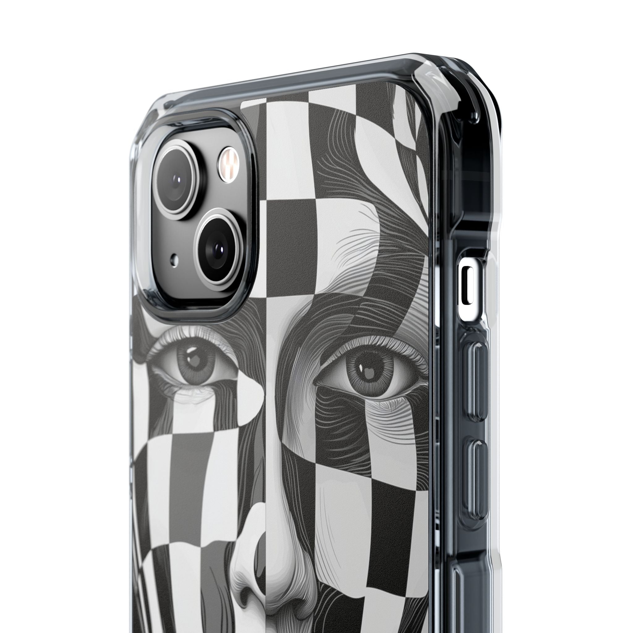 Checkered Face iPhone 14 Plus Skal - Impact
