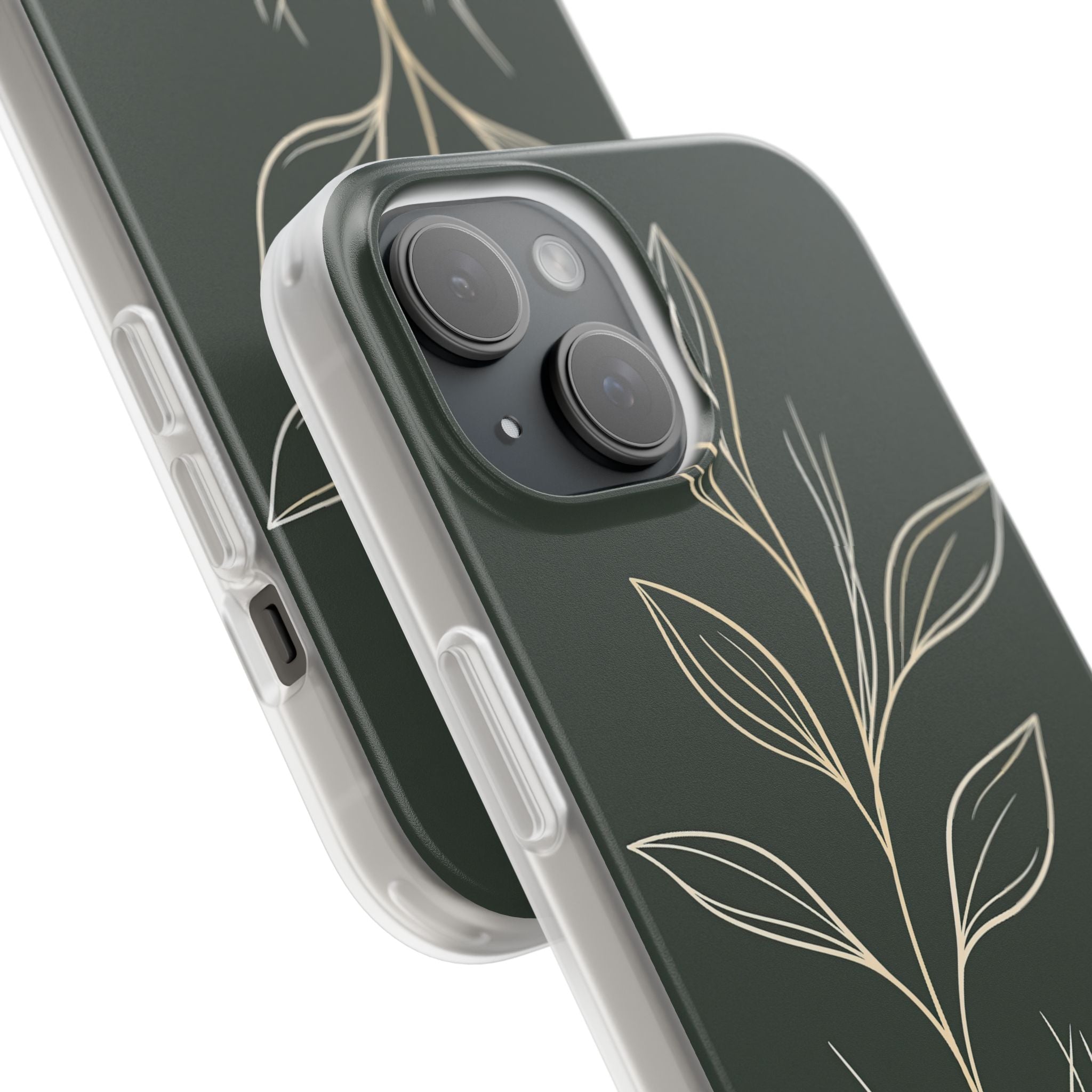 Green Lite Phone Case for iPhone - Deep Moss Willow