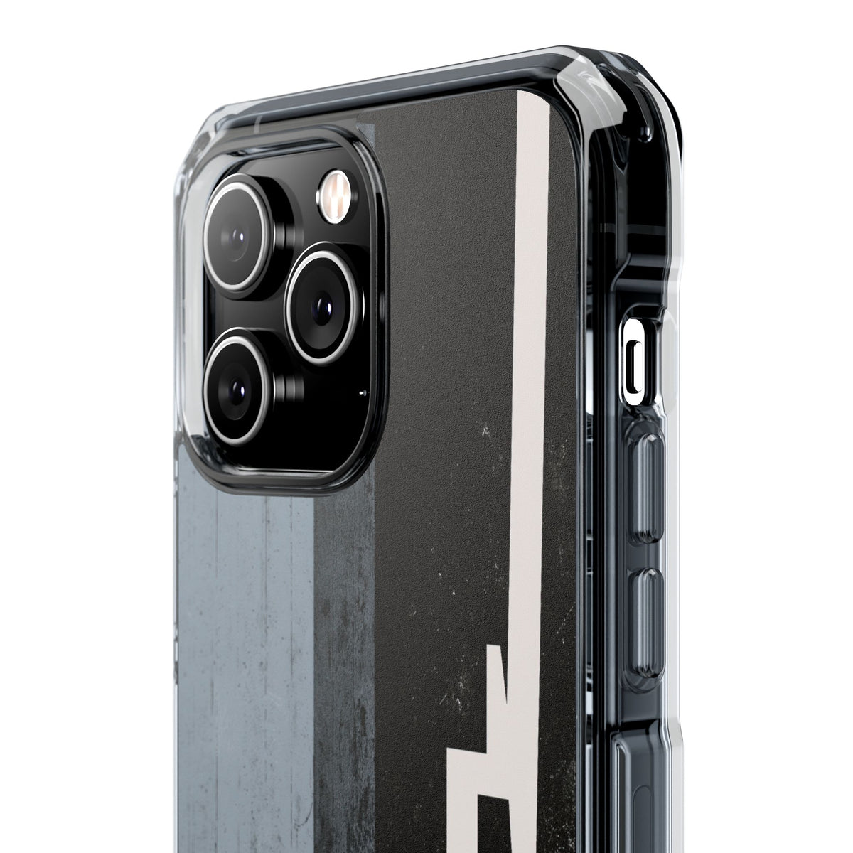 Orbital Monolith · Clear Impact Magnetic Phone Case for iPhone · Black