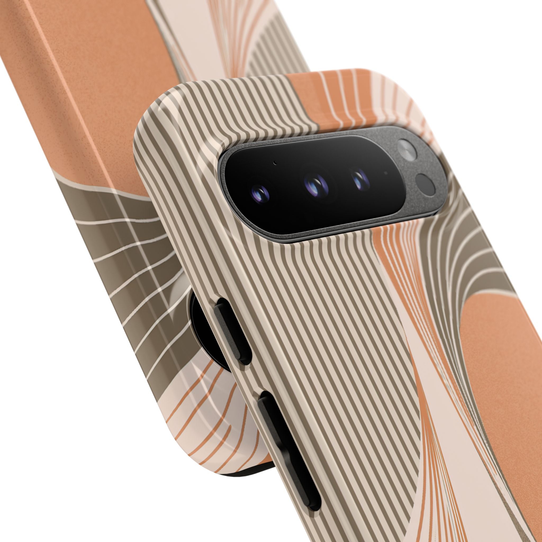Orange Tough Phone Case for Google Pixel - Desert Arc Horizon