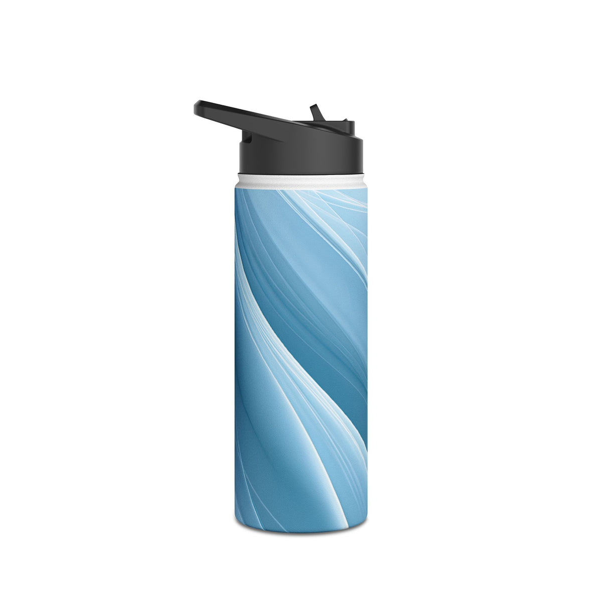 Glacial Ridge Contours · Insulated Water Bottle · Blue