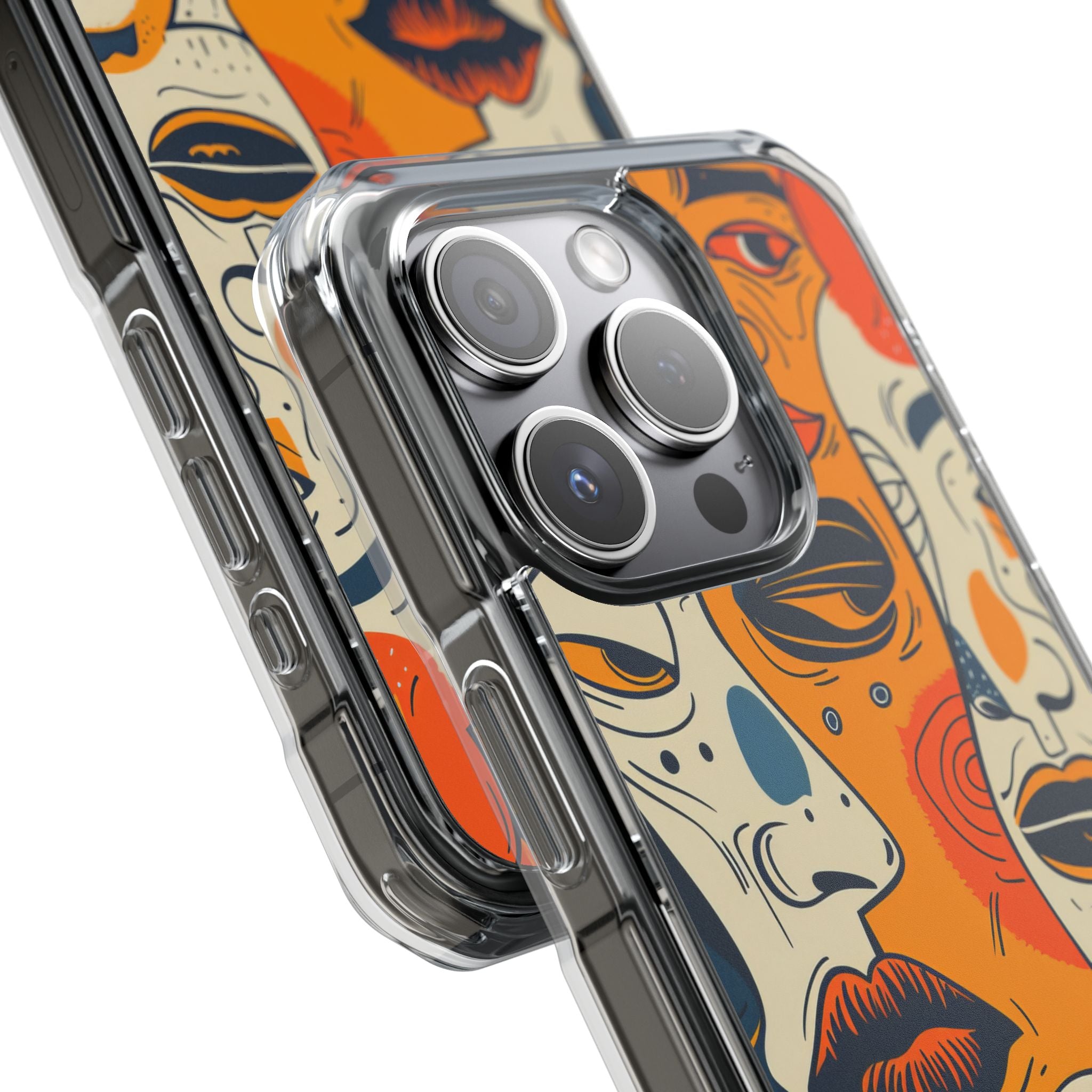 Tangled Faces Sunset iPhone 15 Pro Case - Impact