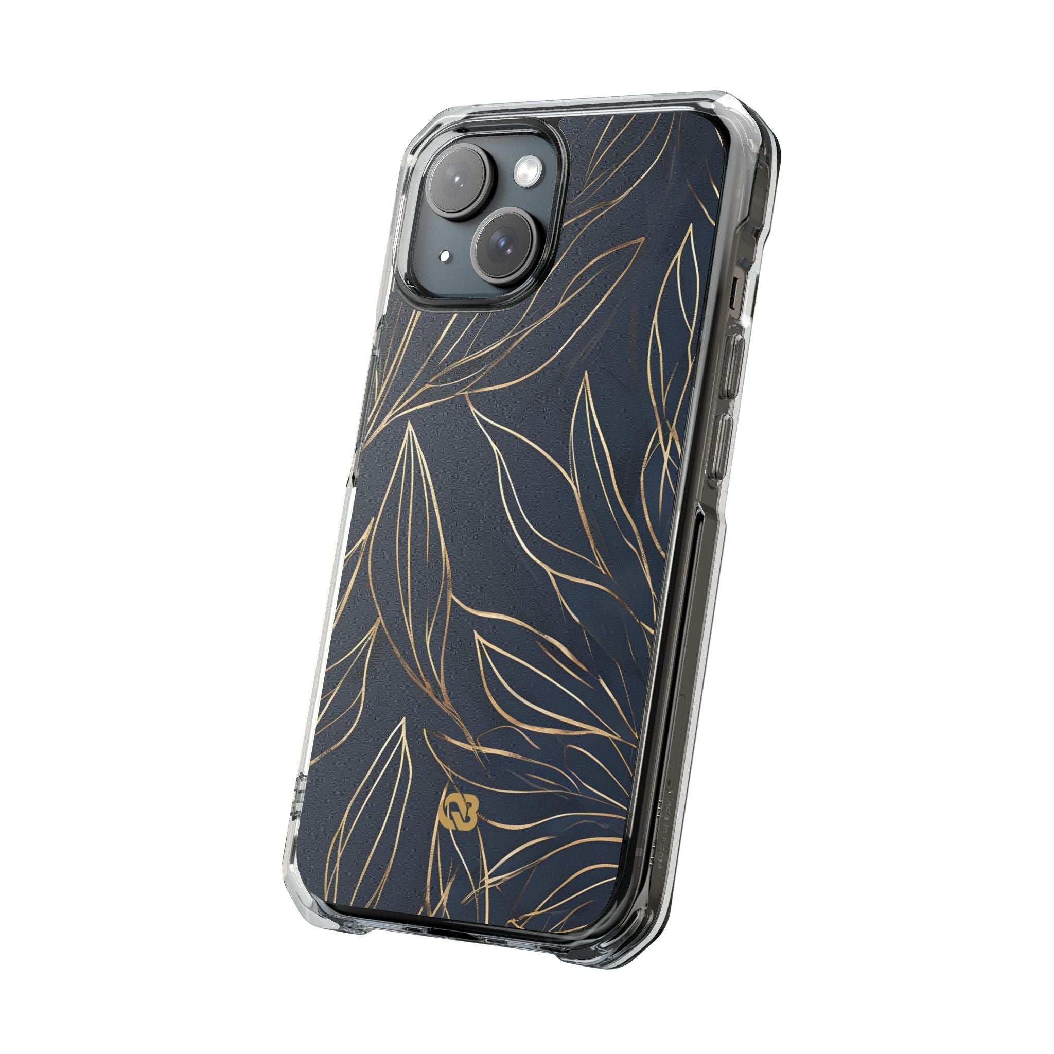 Gilded Navy Foliage · Impact Custodia per iPhone · Magsafe