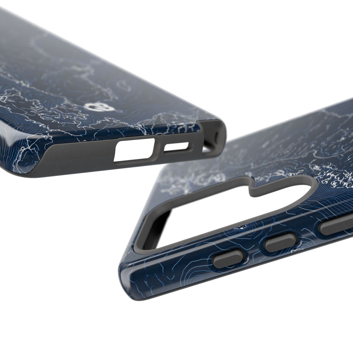 Nordic Contour Chart · Tough Phone Case for Samsung · Blue