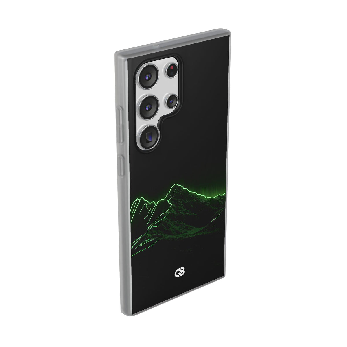 Nordic Mountain Contour · Lite Phone Case for Samsung · Black