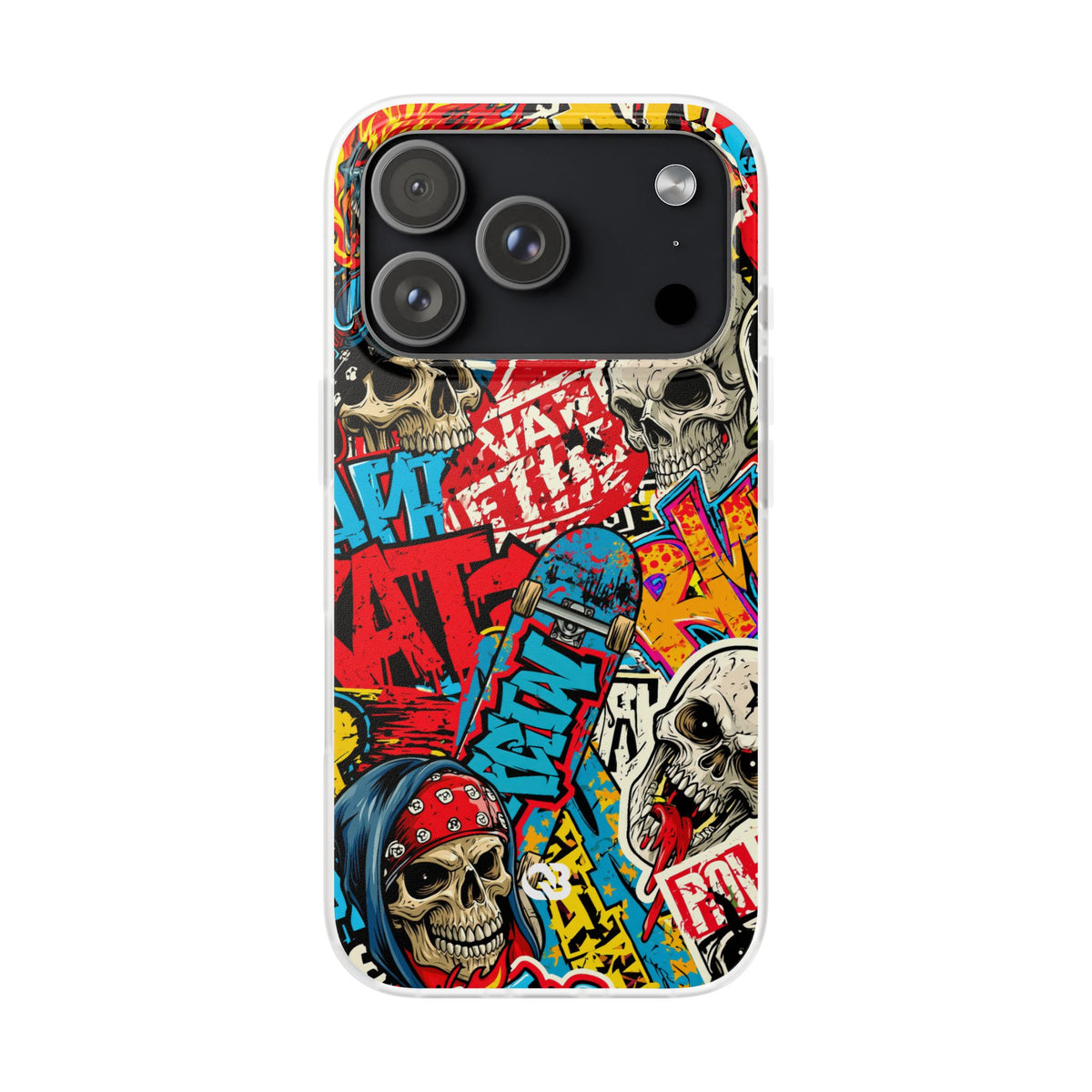 Skate Skull Riot · Lite Phone Case for iPhone · Red