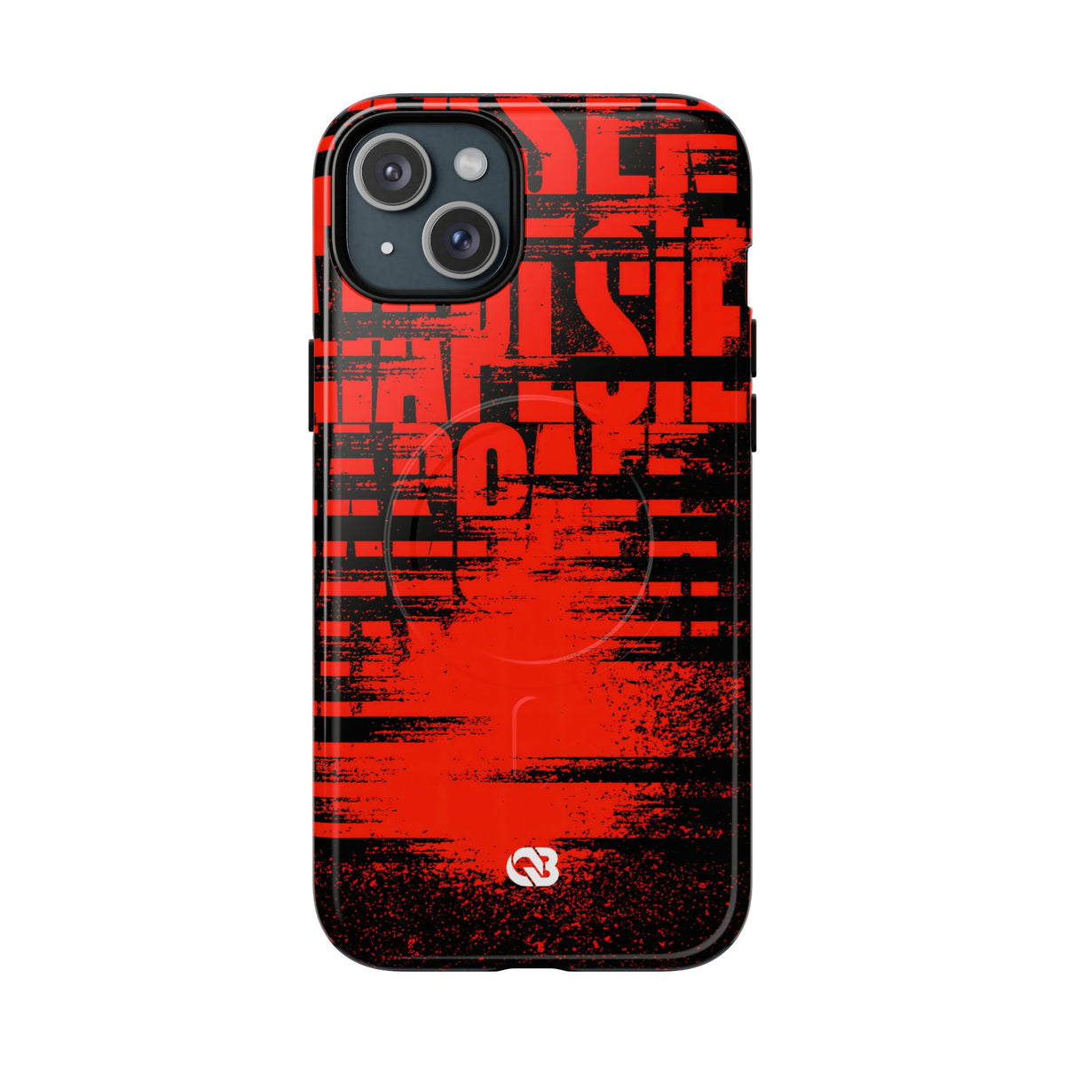 Crimson Redaction · Tough 2.0 Magnetic Phone Case for iPhone · Black