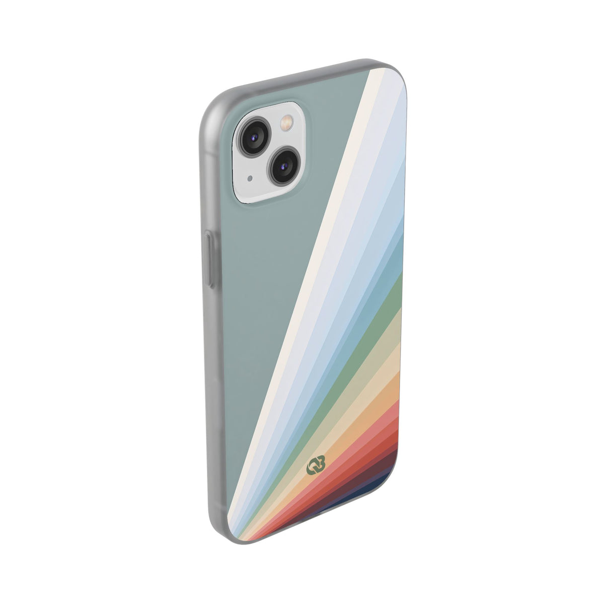 Green Lite Phone Case for iPhone - Sage Prism Beam