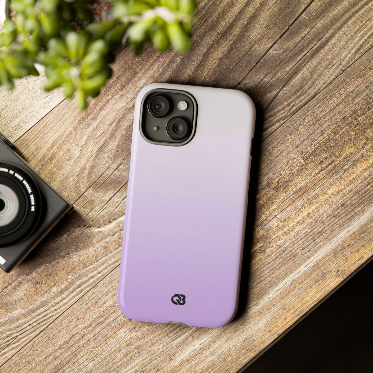 Purple Tough Phone Case for iPhone - Frosted Lavender Fade