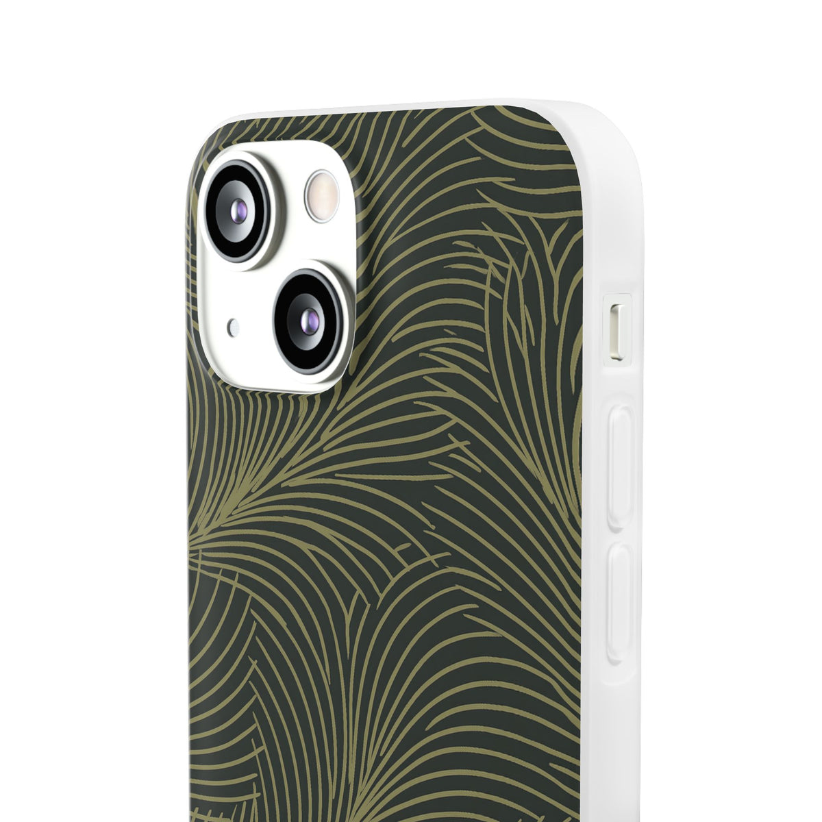 Midnight Palm Frond · Lite Phone Case for iPhone · Green