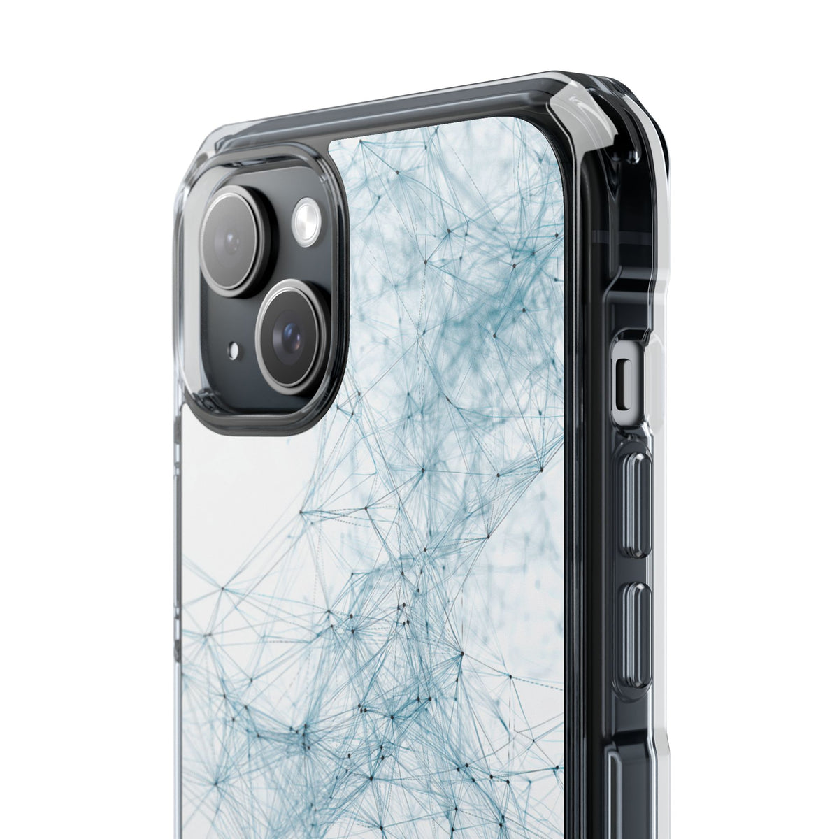 Blue Impact MagSafe Phone Case for iPhone - Glacial Neural Web