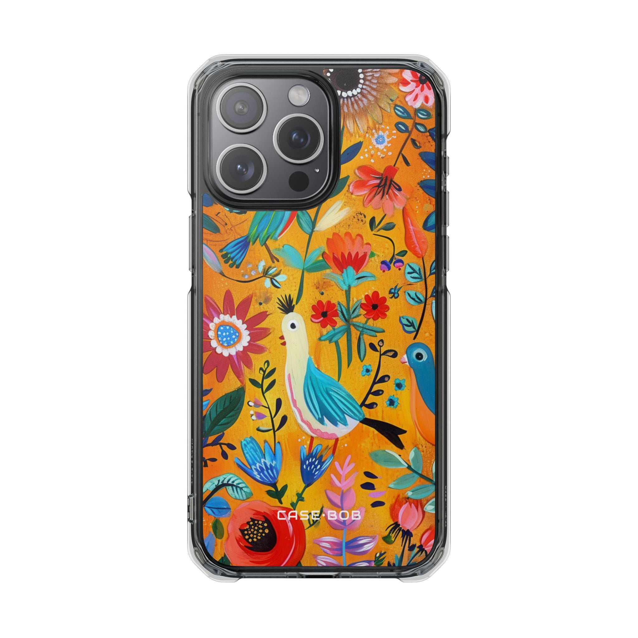 Bunte Vögel Blühen iPhone 15 Pro Max Case - Impact