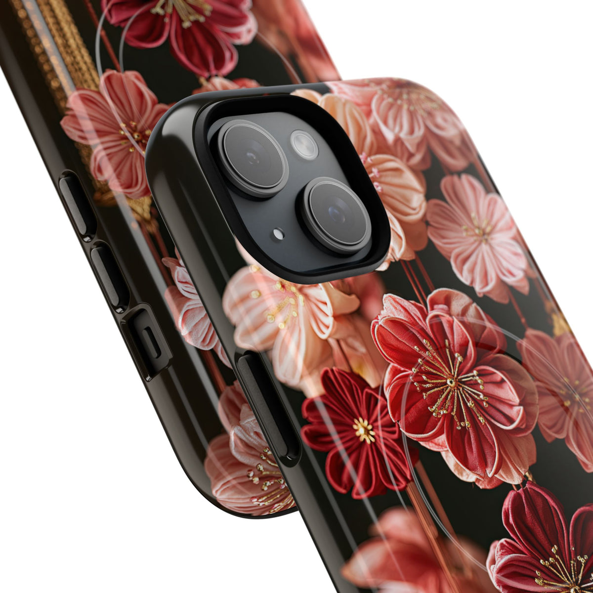 Silk Blossom Kanzashi · Tough 2.0 Magnetic Phone Case for iPhone · Pink
