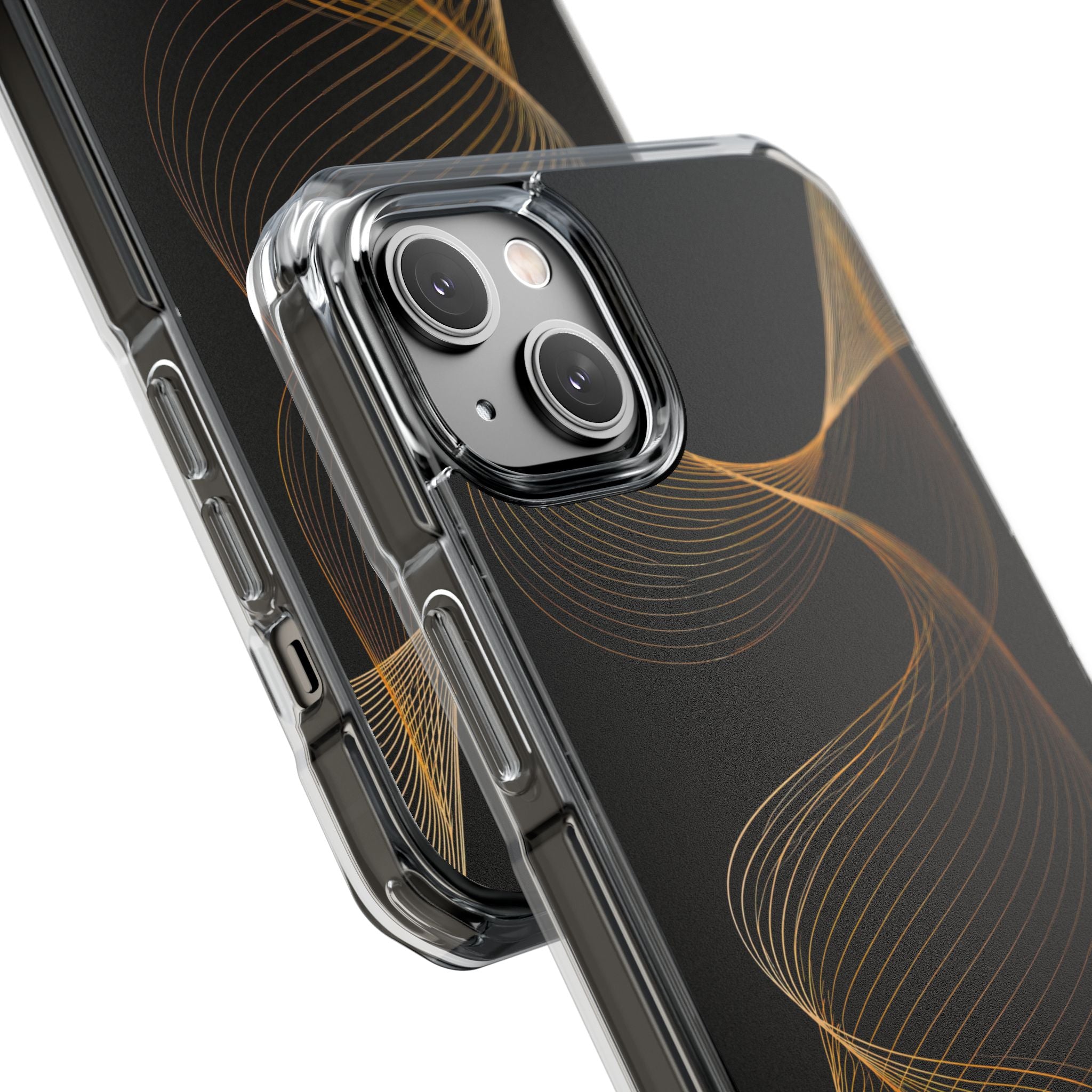 Gold Impact MagSafe Phone Case for iPhone - Burnished Bronze Helix