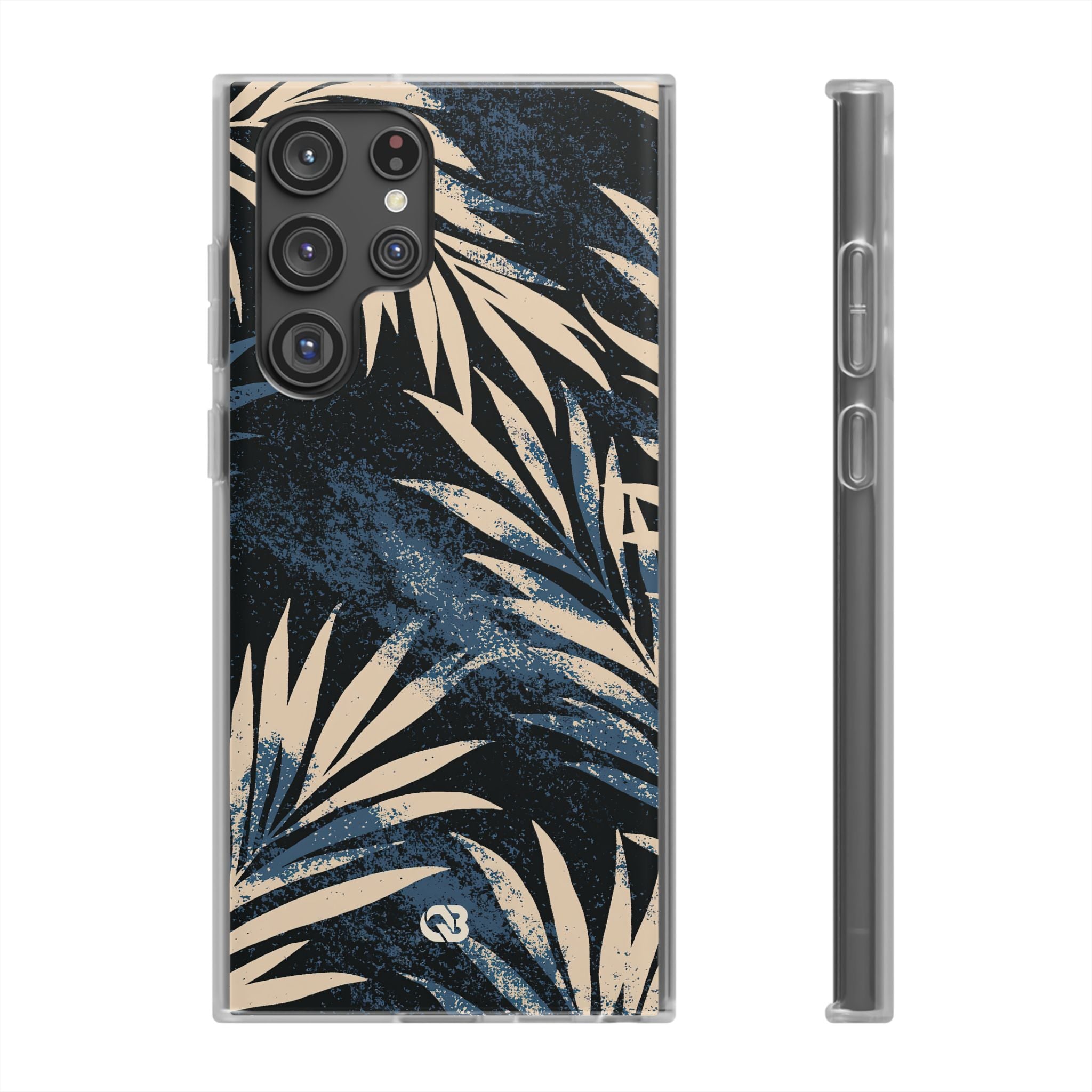 Blue Lite Phone Case for Samsung - Midnight Indigo Palm